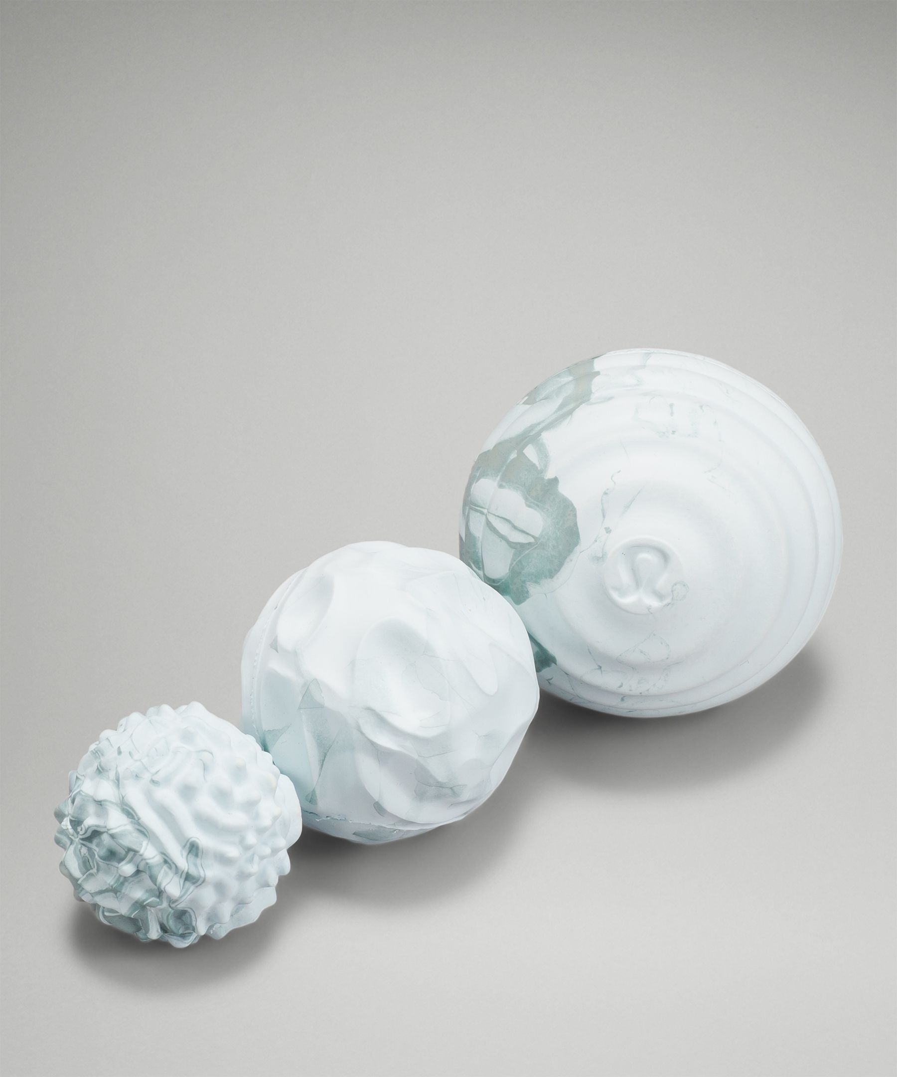 Lululemon Release And Recover Ball Set In Silver Blue/sheer Blue