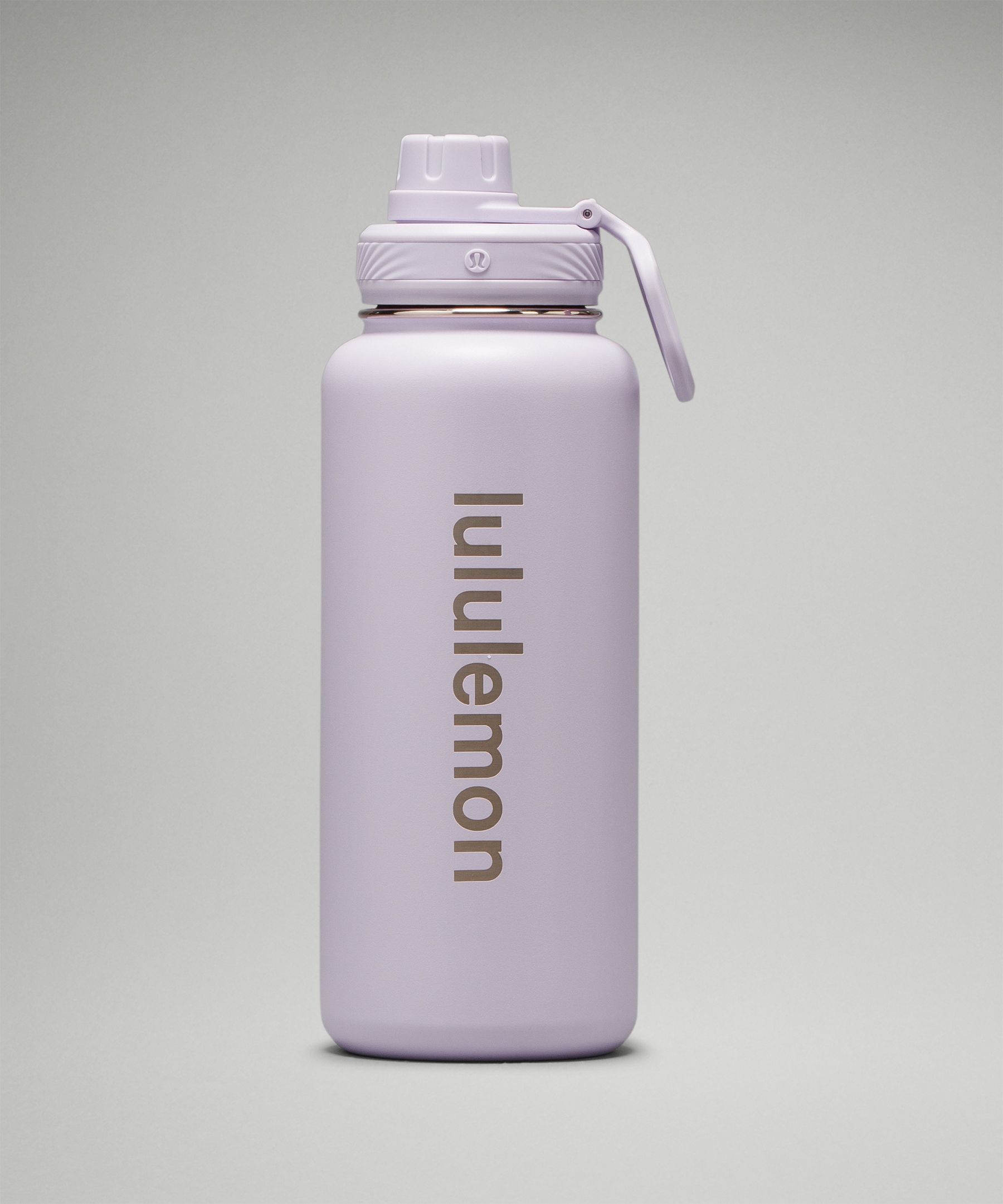 710ml lululemon Sports Water Bottle Outdoor Large Capacity Stainless Steel  Frosted Portable Thermos Yoga Kettle