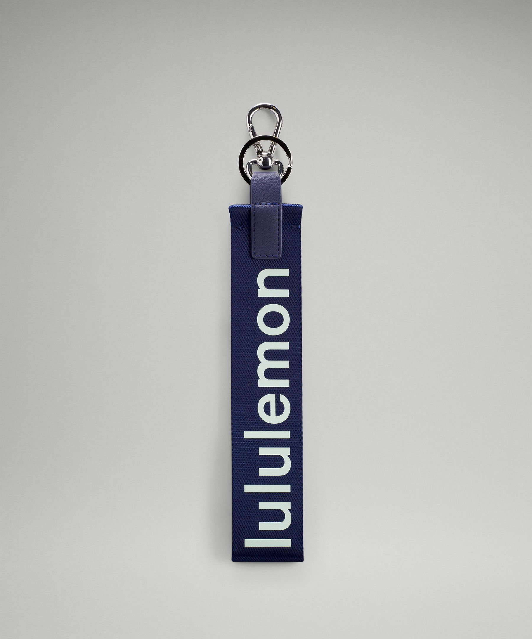 Lululemon Never Lost Keychain In Night Sea/delicate Mint