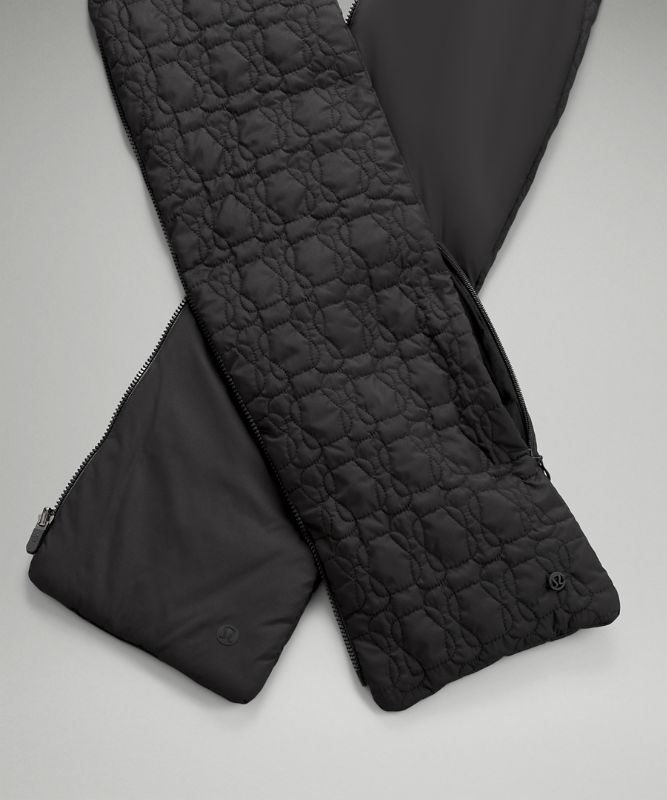 Reversible Quilted Zip Scarf