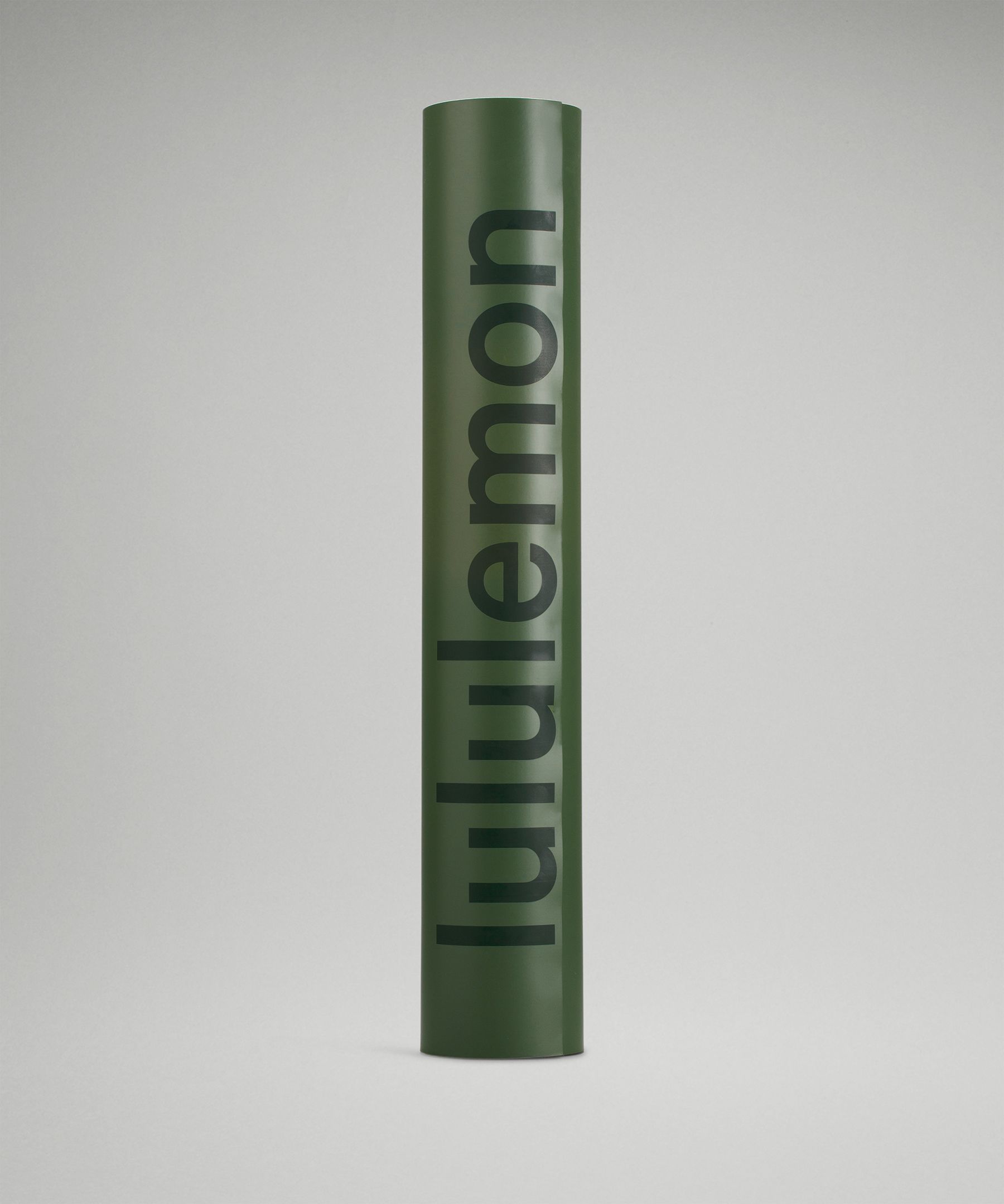 Lululemon The Reversible Mat 5mm Wordmark In Green Twill