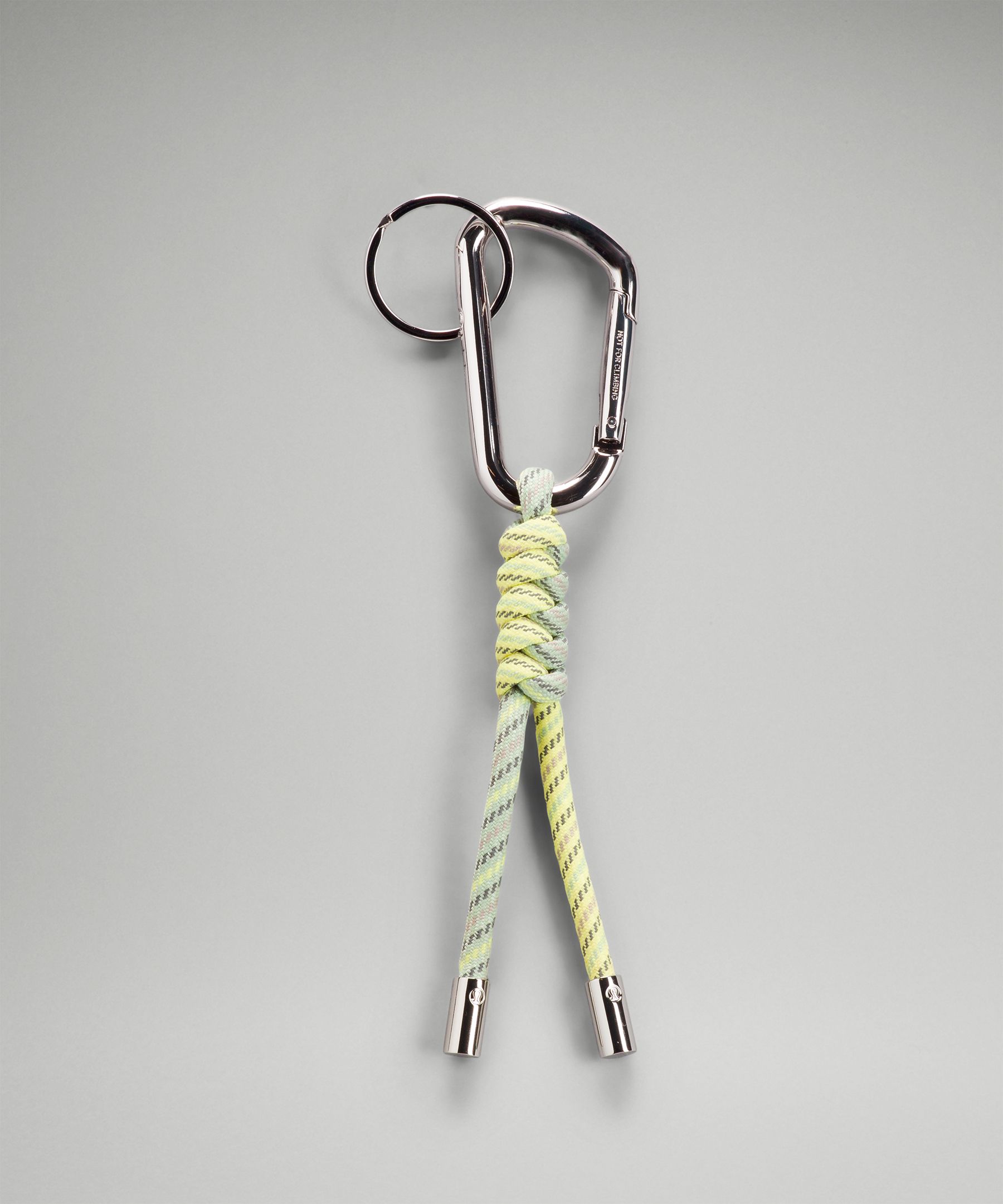 Lululemon You Hold The Keychain 2.0 In Creamy Mint/electric Lemon/silver Reflective