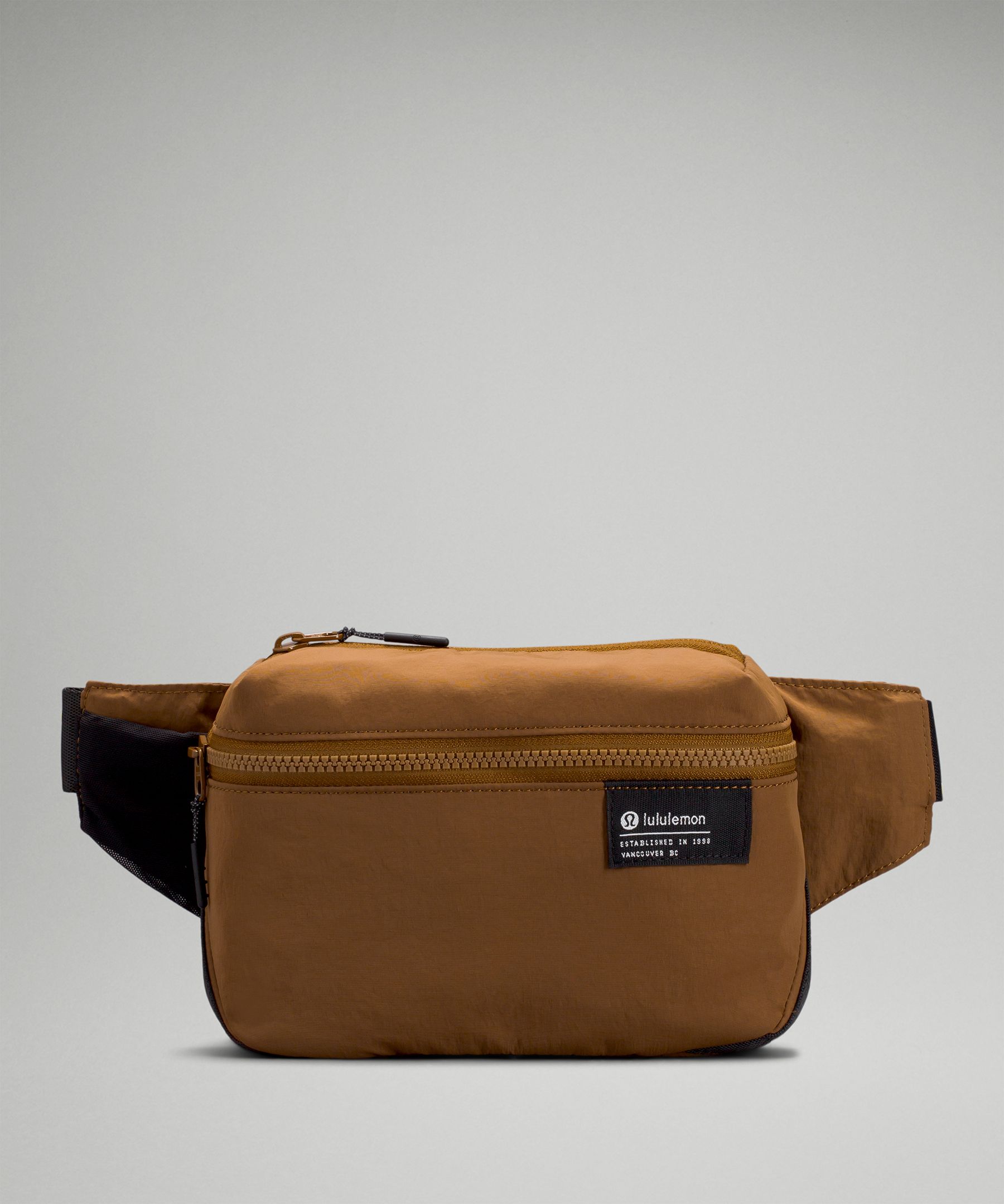 Lululemon Clean Lines Belt Bag In Burnt Caramel/black