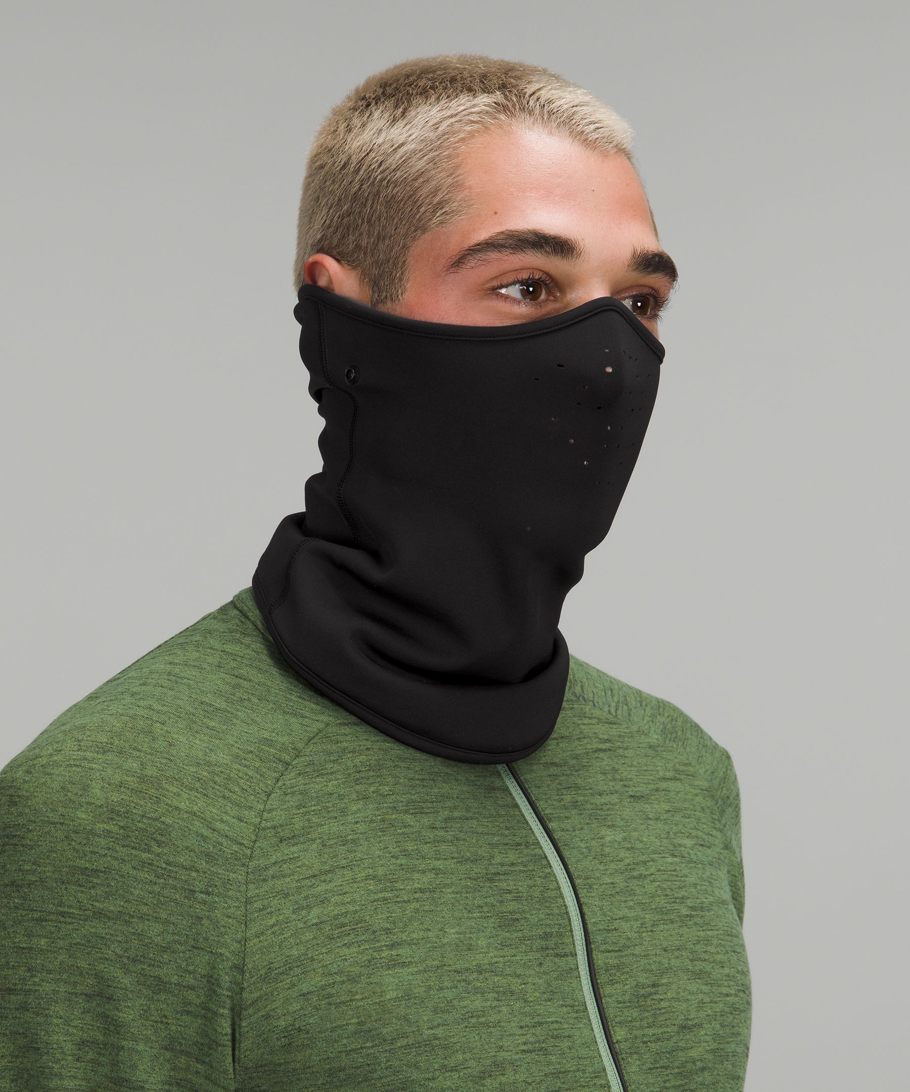 Lululemon Down 2-in-1 Run Neck Warmer In Black