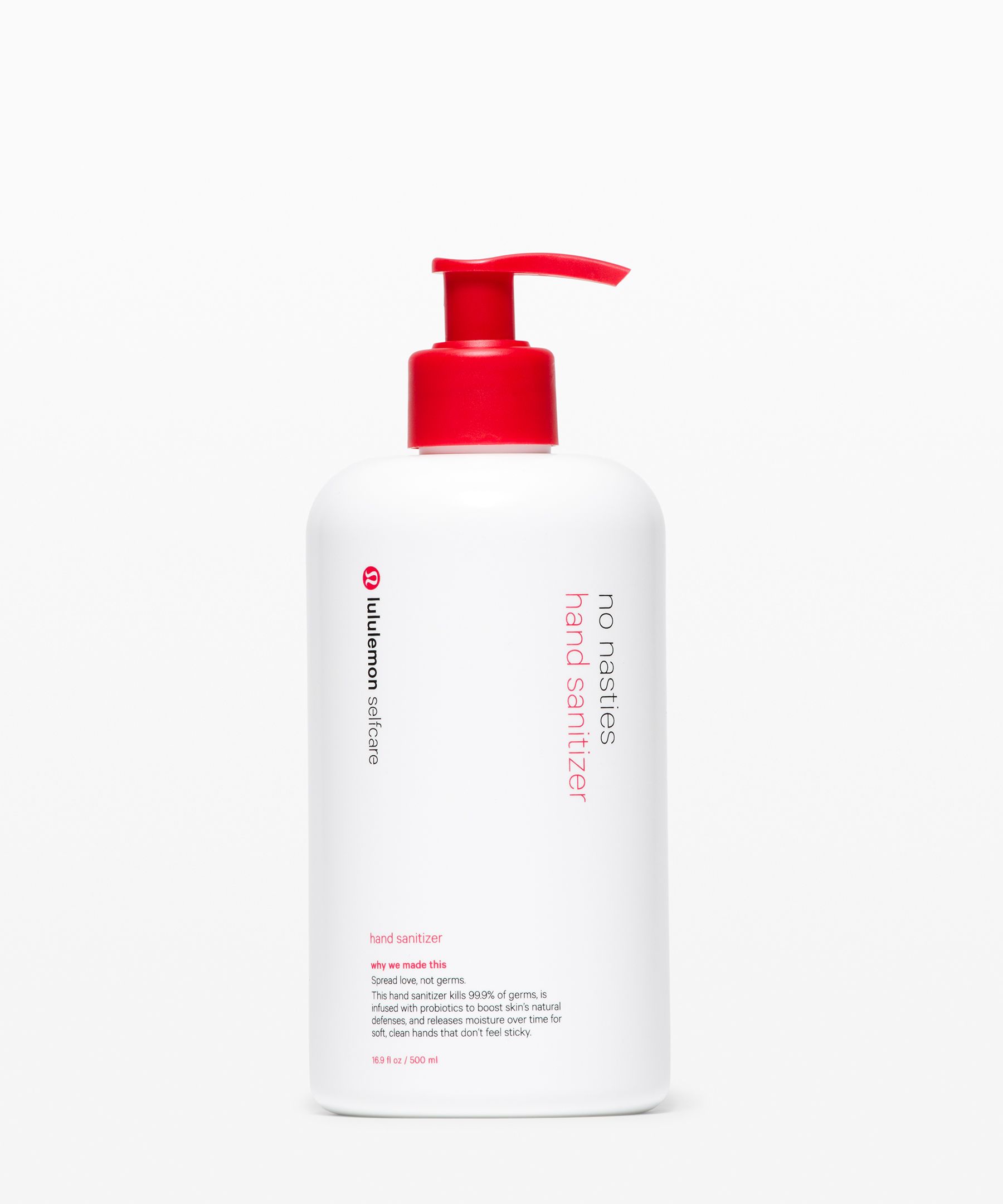 Lululemon No Nasties Hand Sanitizer Gel 500ml