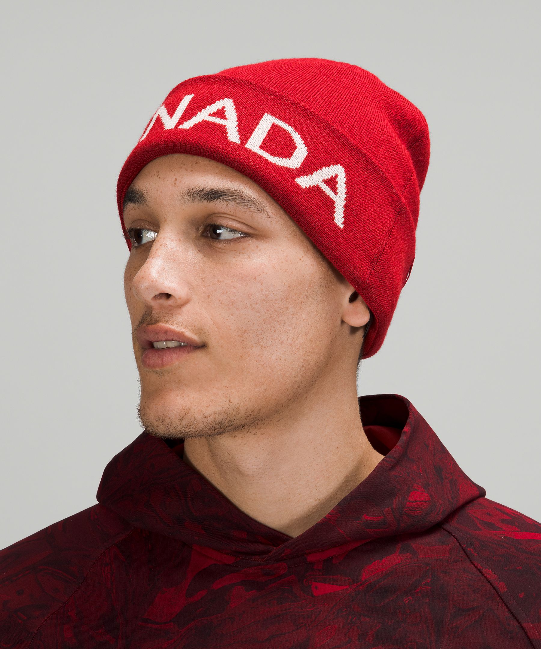 Lululemon Team Canada Wool-Blend Reversible Beanie *COC Logo. 6