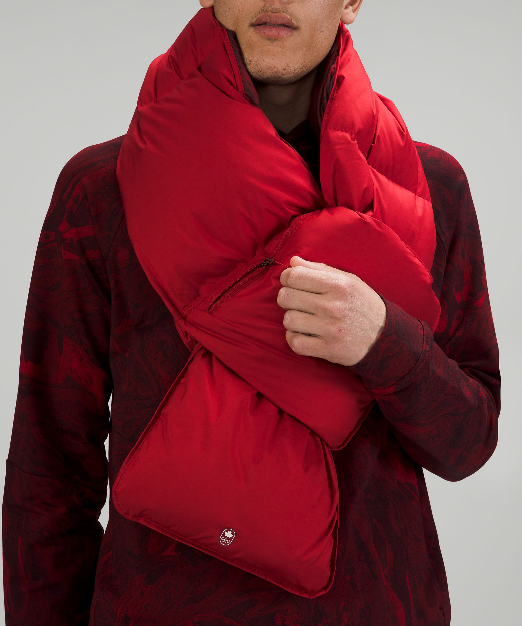 Lululemon Team Canada Quilted Insulated Scarf *COC Logo. 6