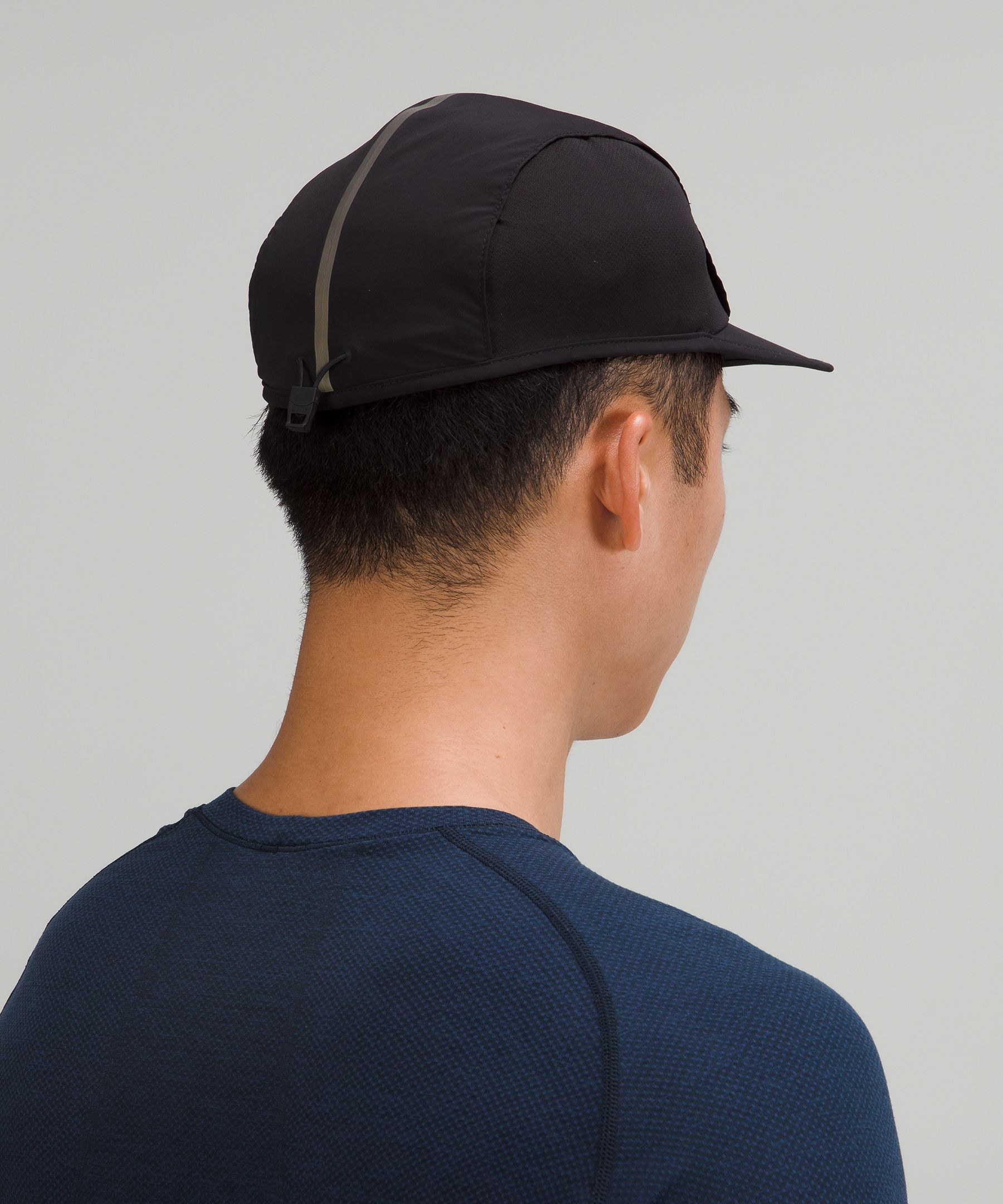 Lululemon Breathable Cinch-back Running Hat In Black