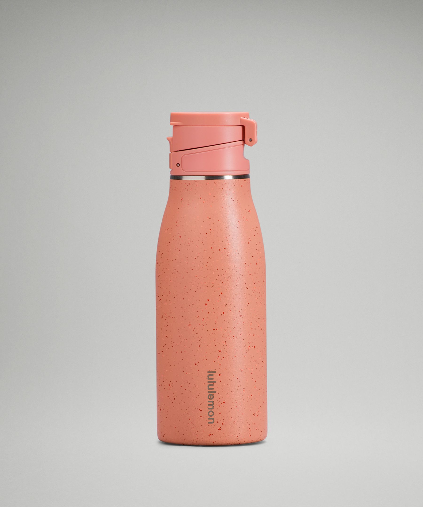 Lululemon H2Om garrafa de água de vidro livre de BPA com tampa, 56 g (coral  exuberante)