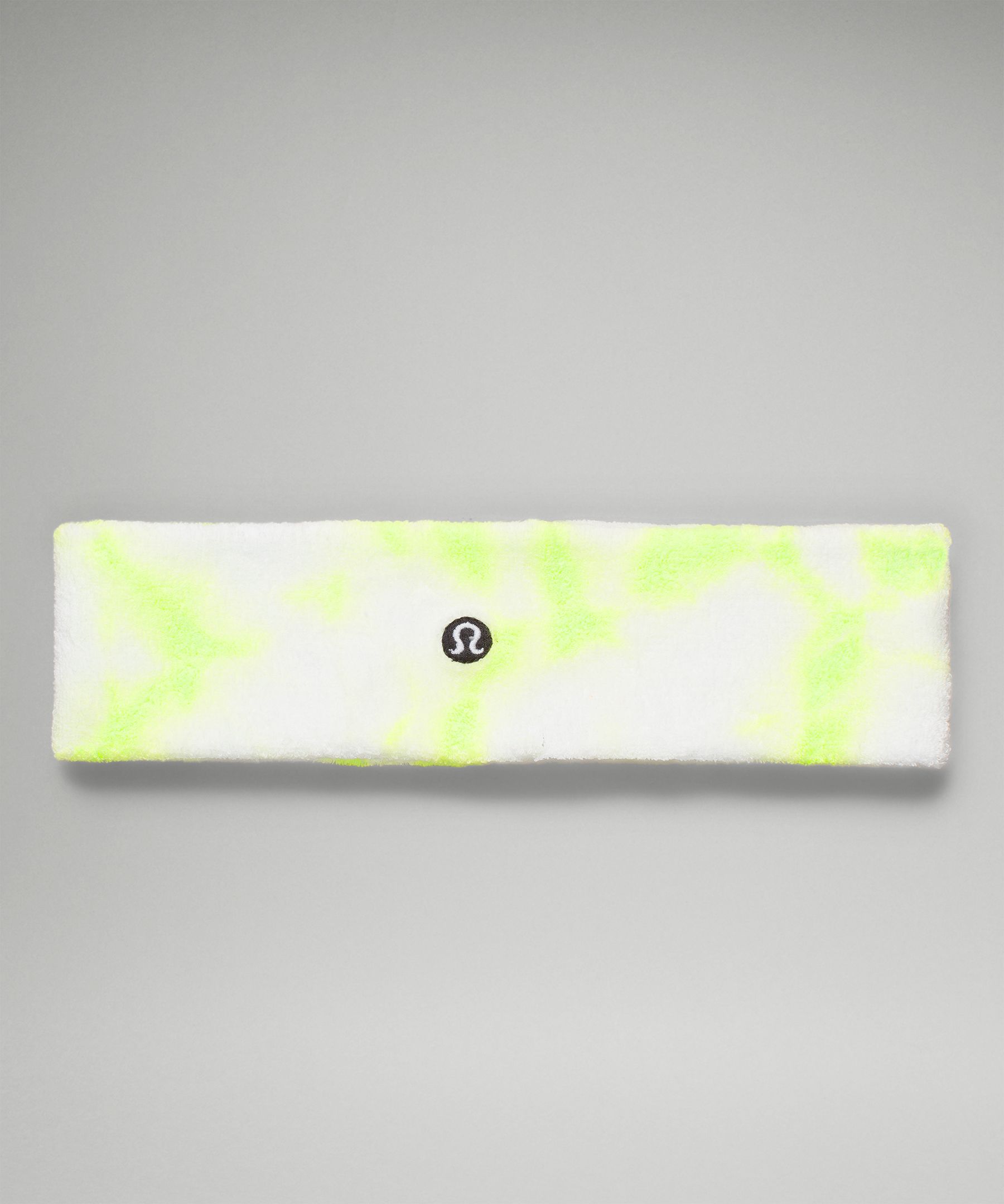 Lululemon Cotton Terry Sweatband In Electric Lemon