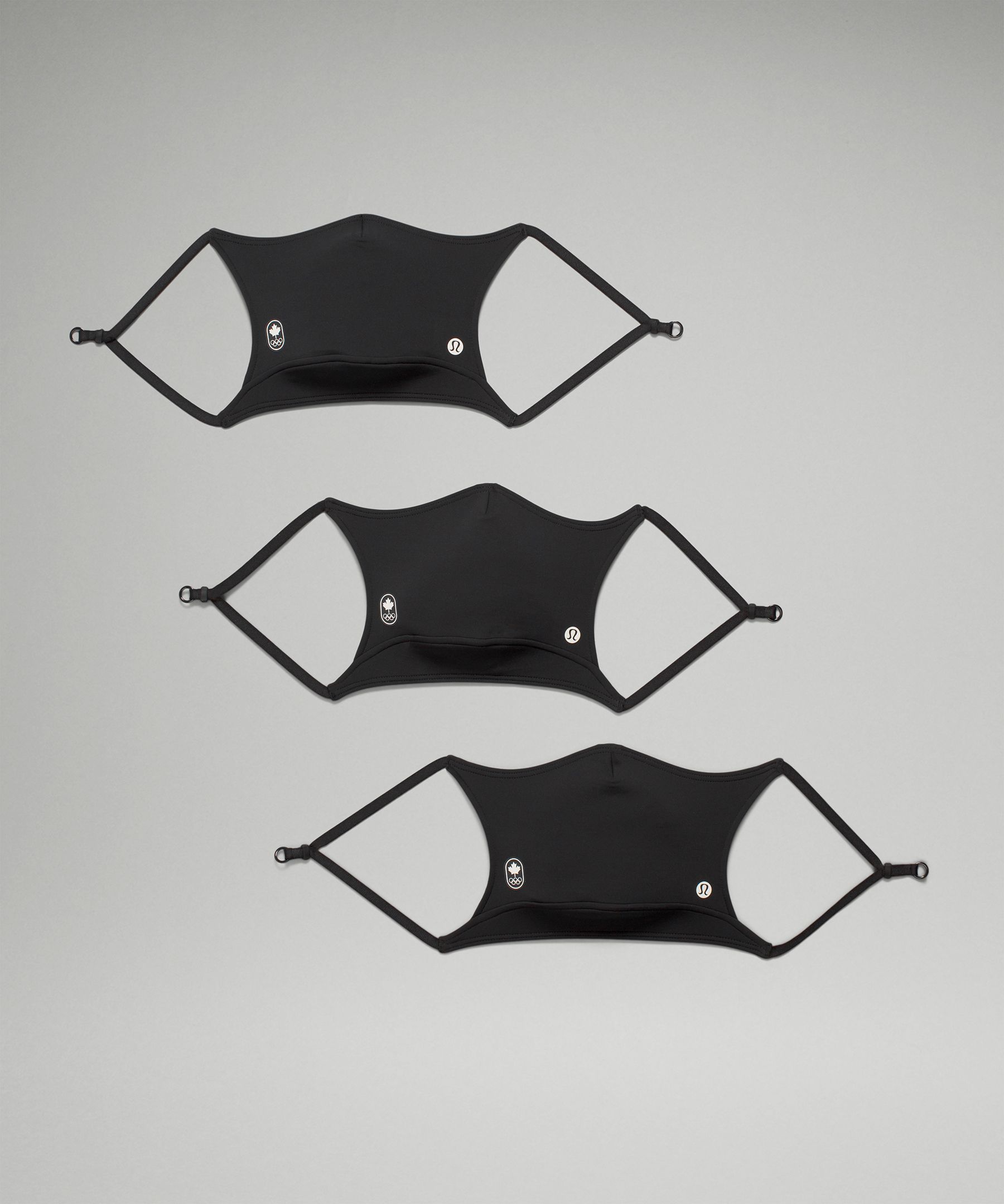 Lululemon Team Canada lululemon Ear Loop Face Mask 3 Pack *COC Logo Online Only. 3