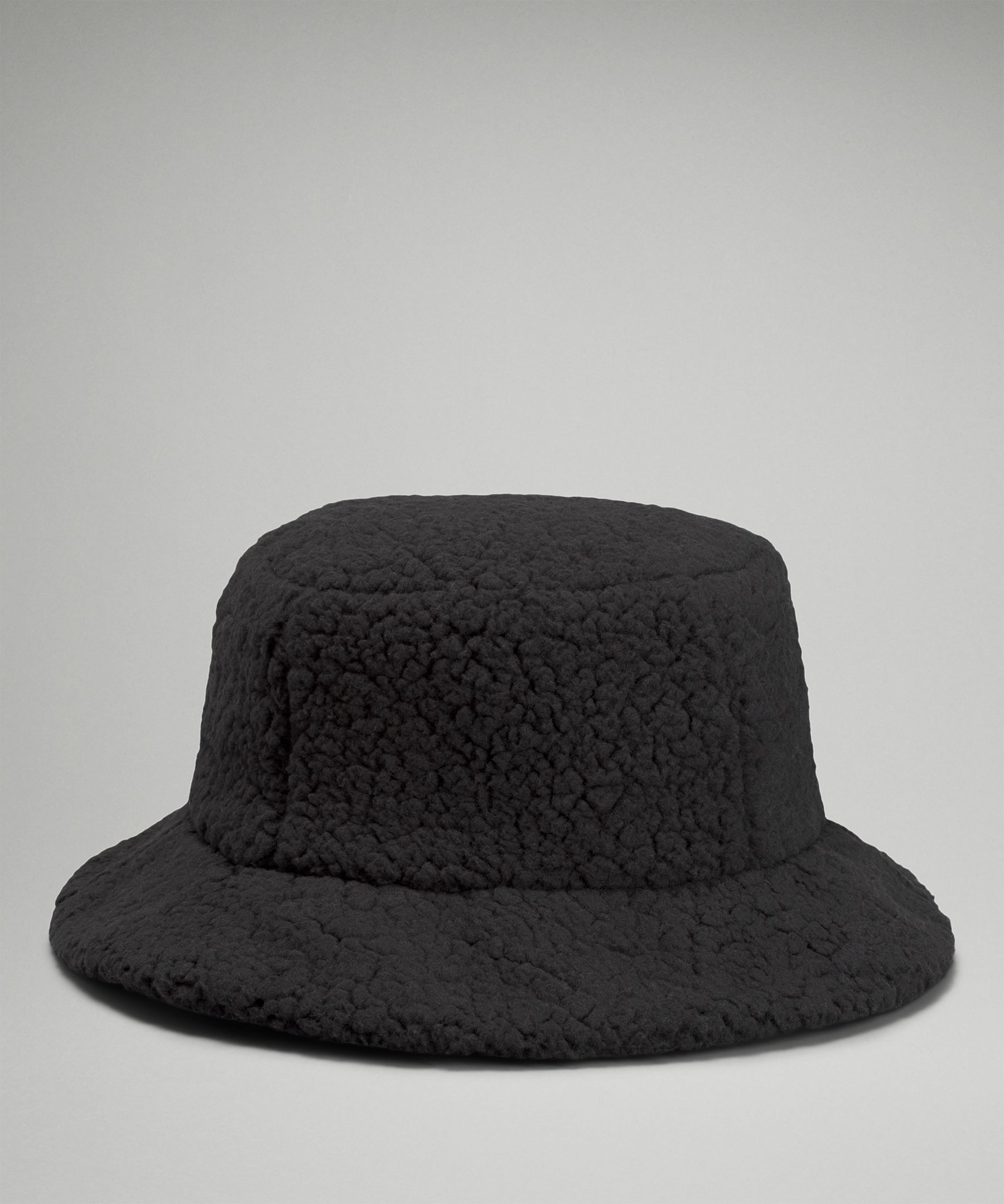 Black Sherpa Lined Bucket Hat