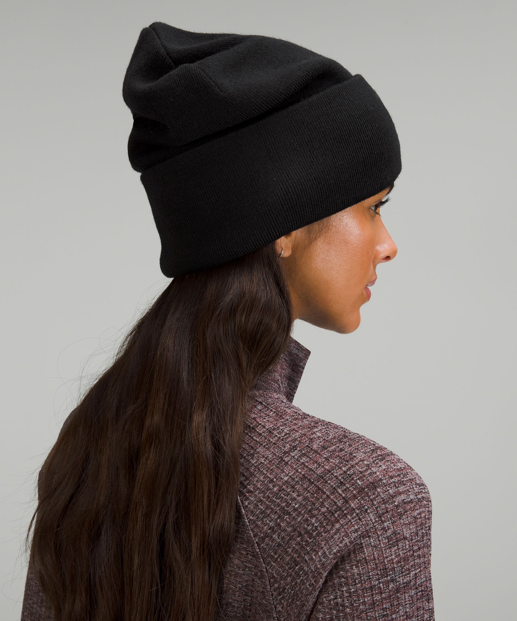 Shop Lululemon Warm Revelation Beanie In Black