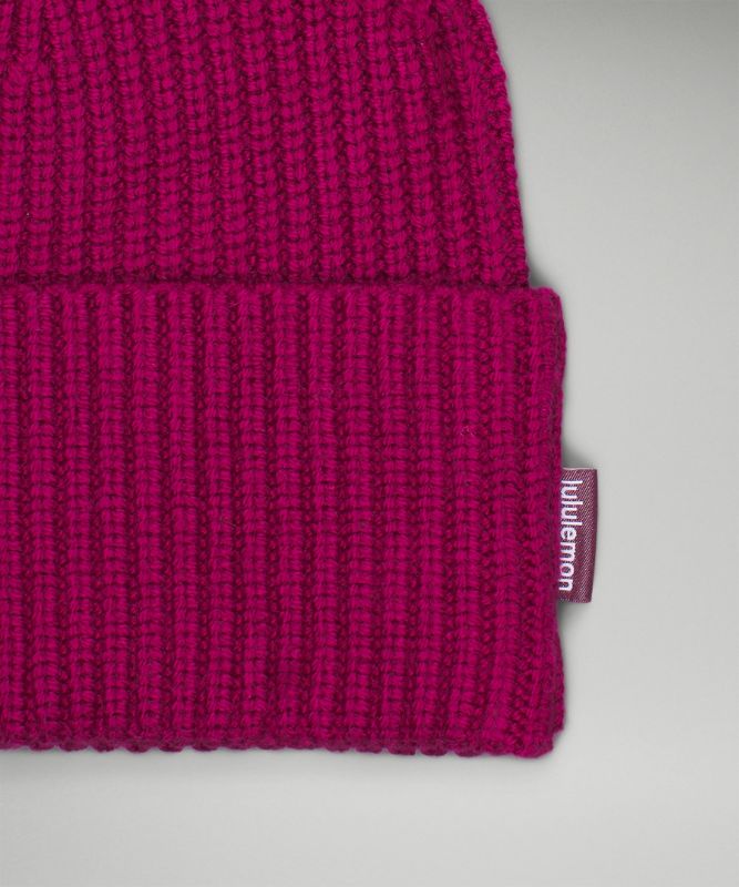 Ribbed Merino Wool-Blend Knit Beanie