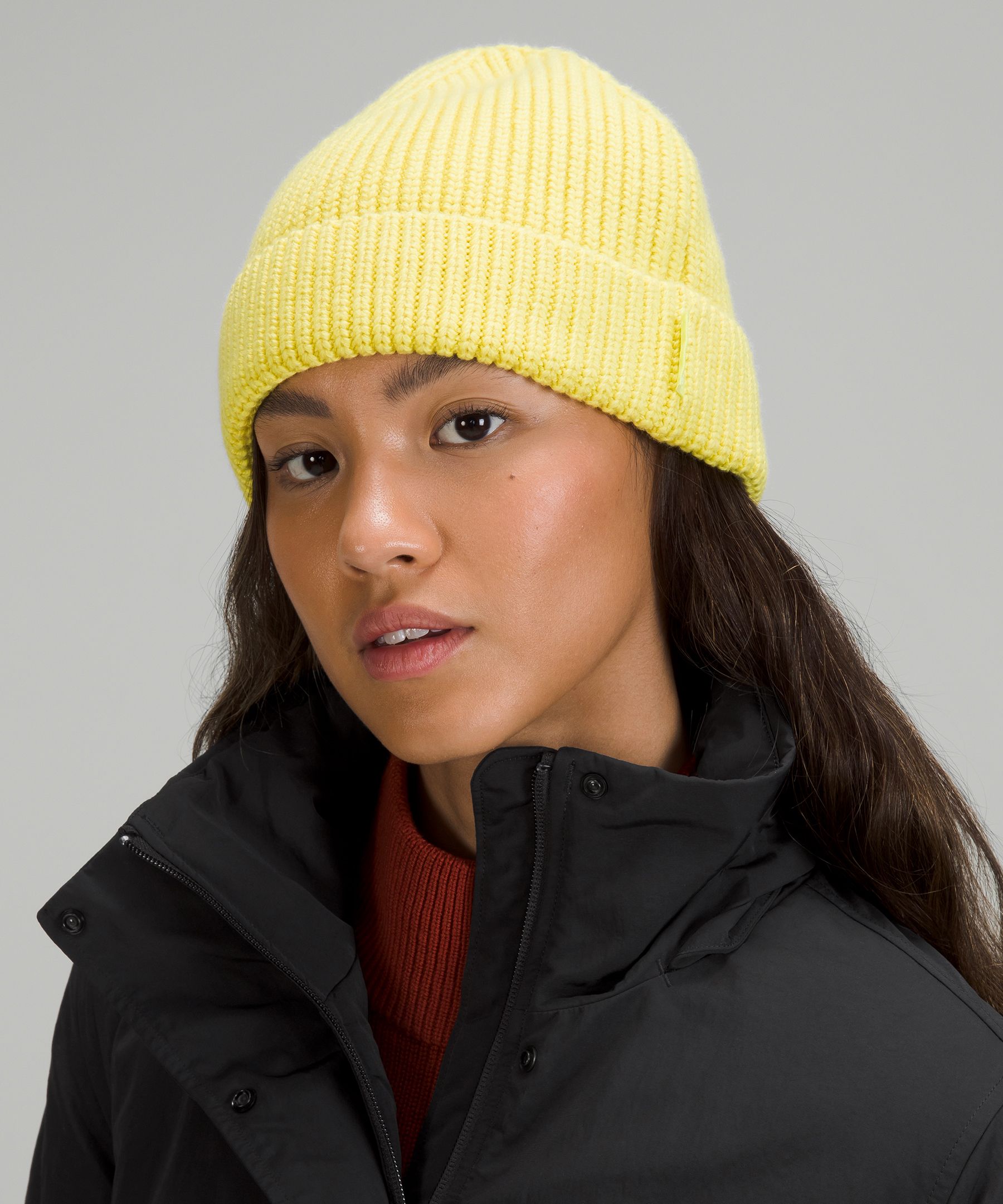 Close-Fit Wool-Blend Ribbed Knit Beanie | Hats | Lululemon UK