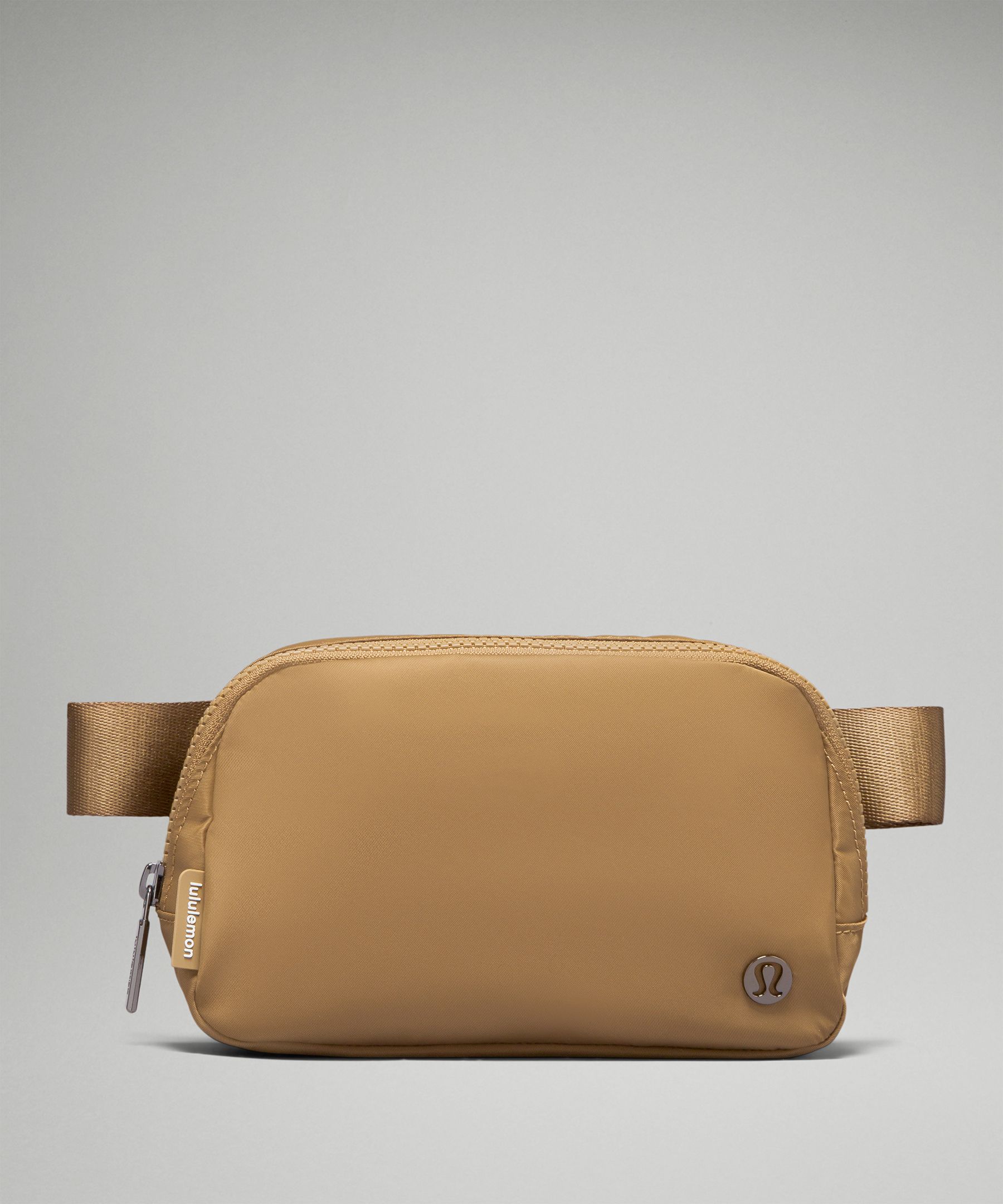 Lululemon Clear Belt Bag 1L Logo - Black/Neutral Water-Resistant Fabric