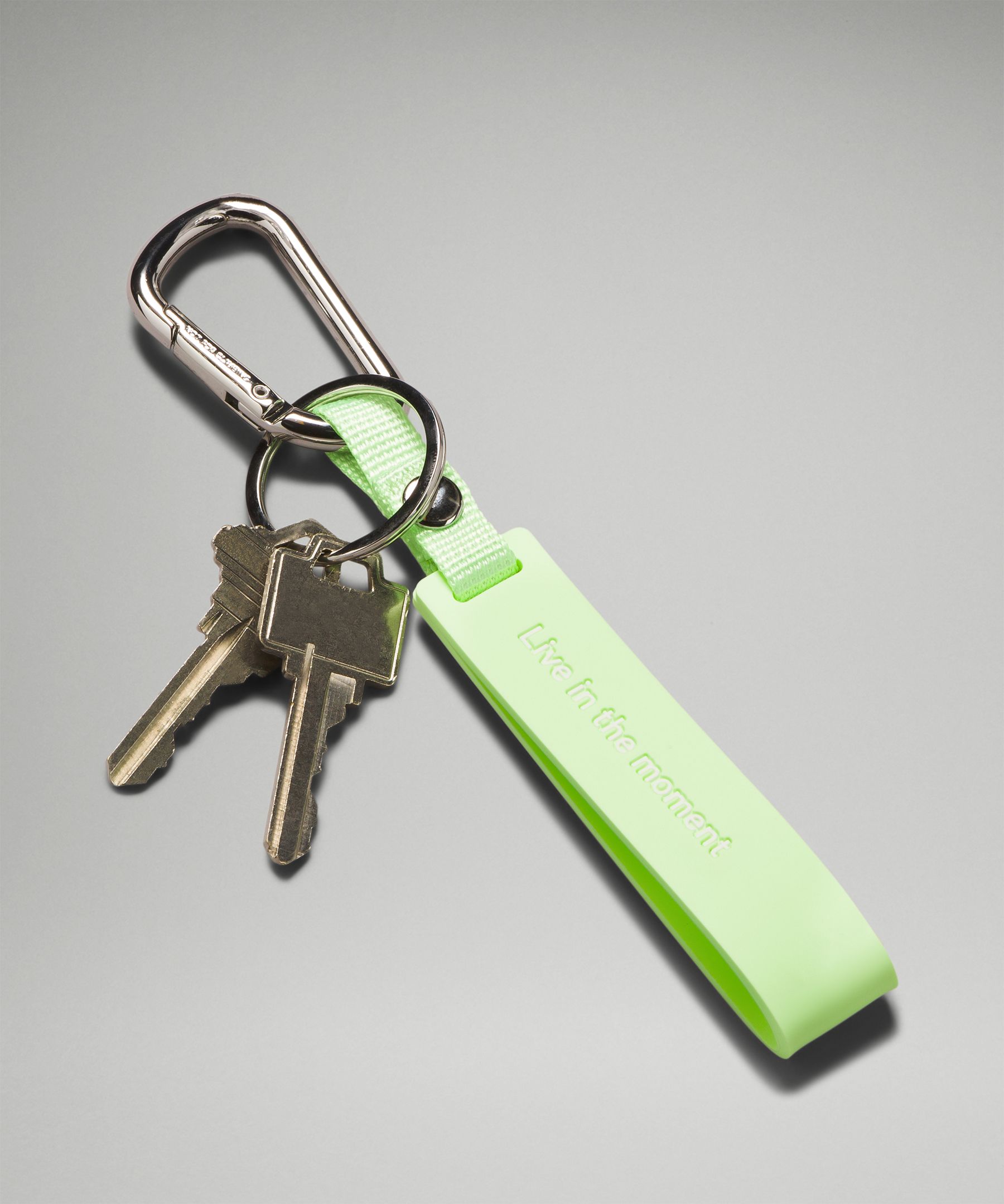 Brand Silicone Greenwhite In Keychain Size Nwt Kohlrabi Lululemon New One, Key & Card Holders