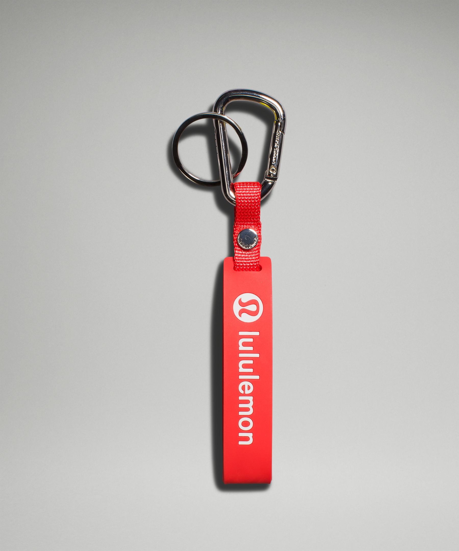 Lululemon Silicone Keychain In Red