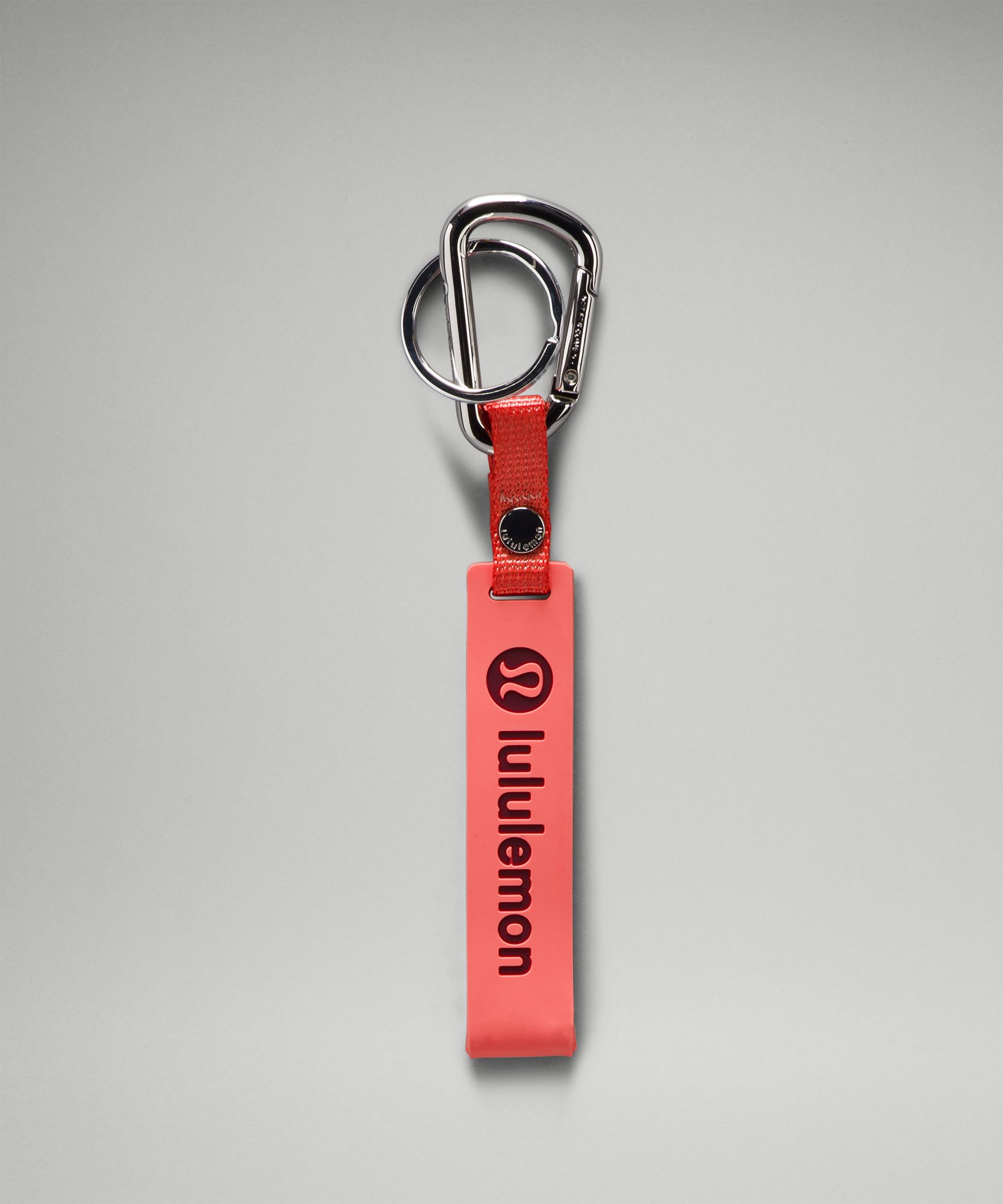Lululemon Silicone Keychain In Red