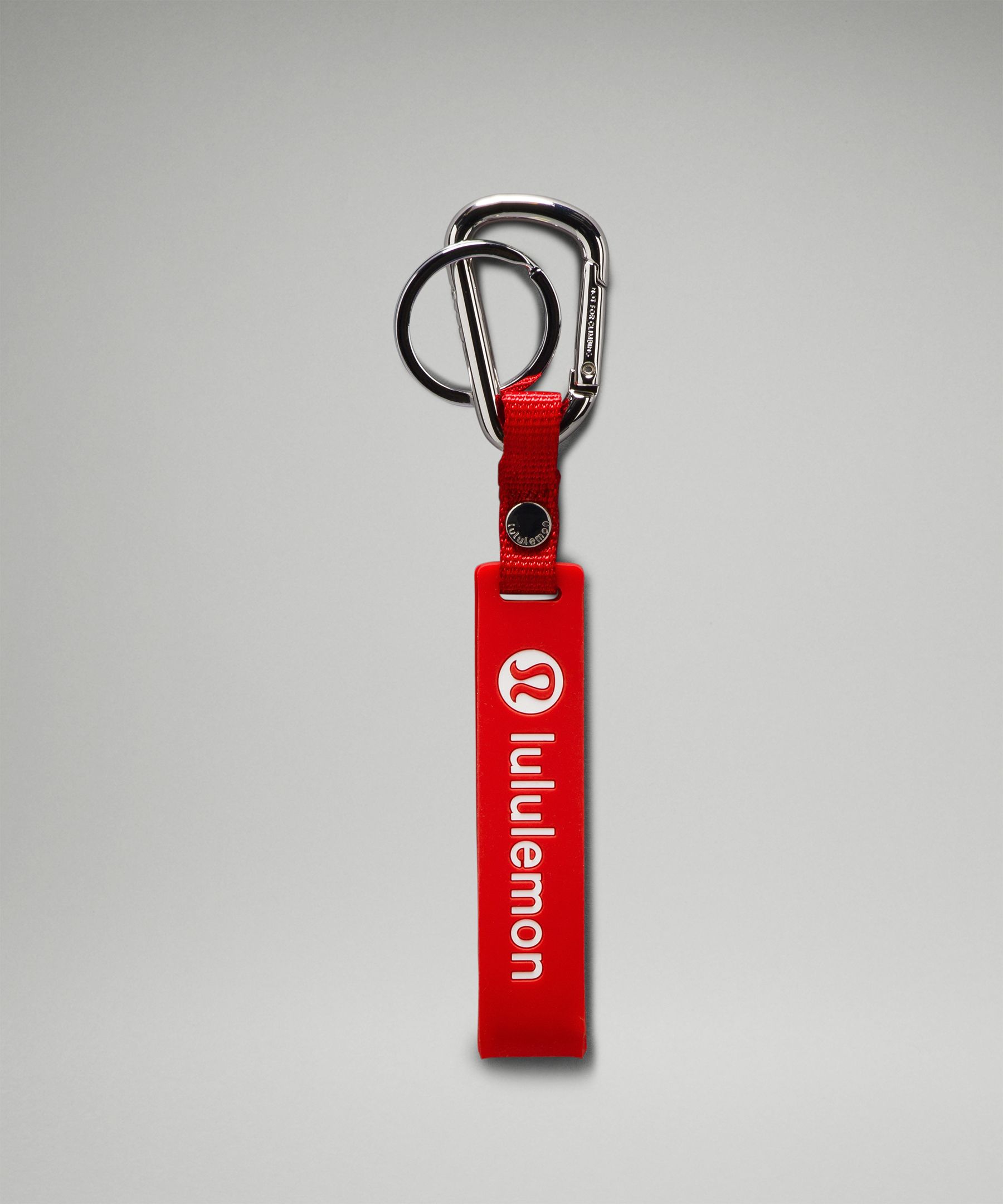 NWT Lululemon Silicone Keychain LIVE IN THE MOMENT Sonic  Pink/Pomegranate/Merlot