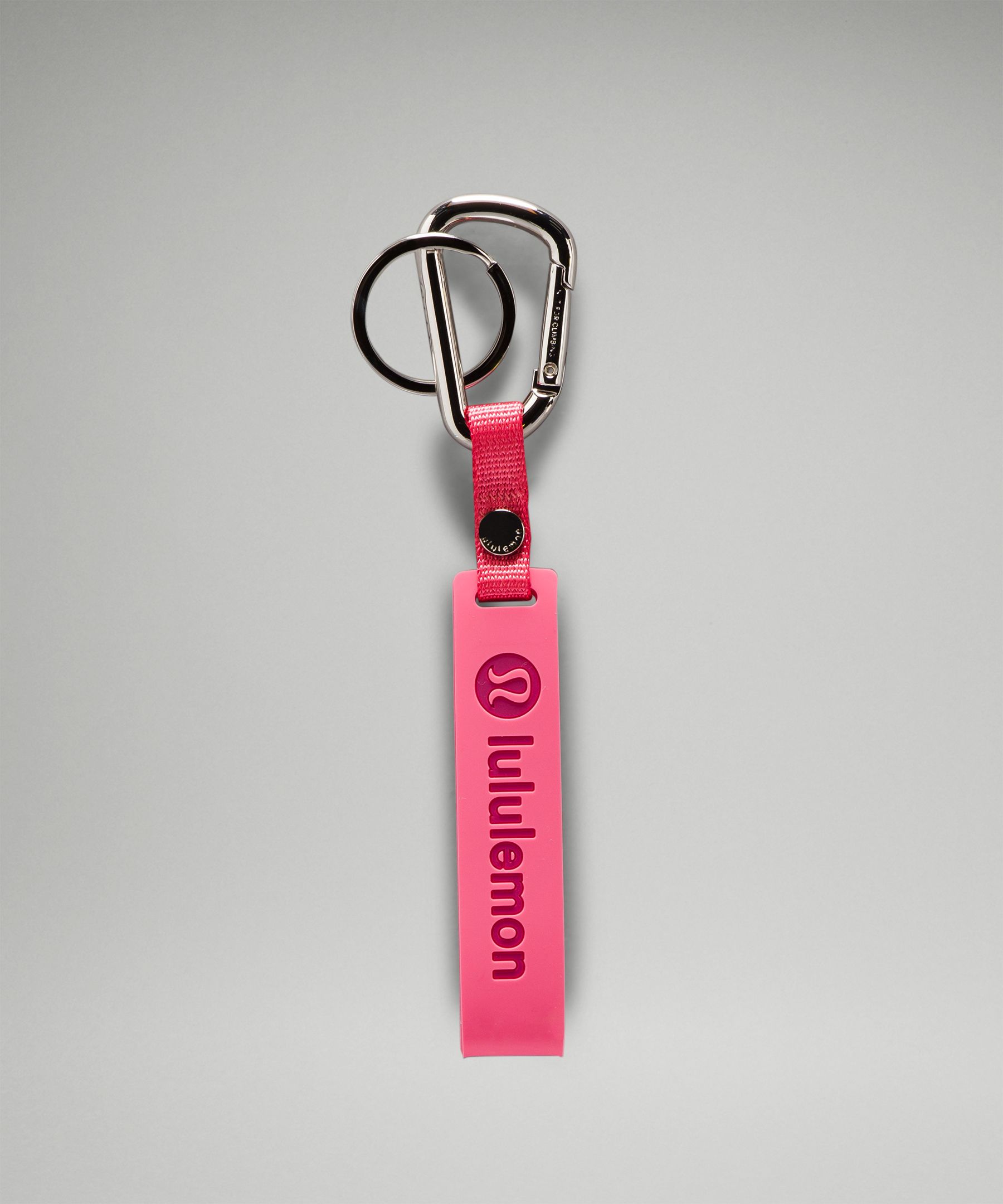 Lululemon Silicone Keychain In Pink