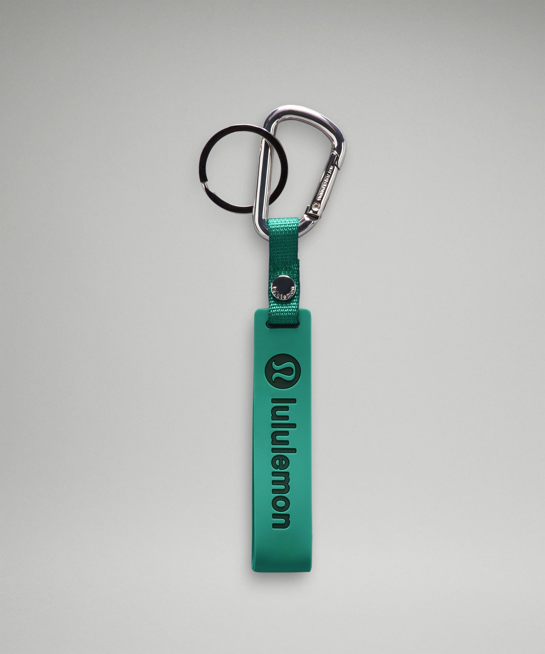 Lululemon Silicone Keychain In Green