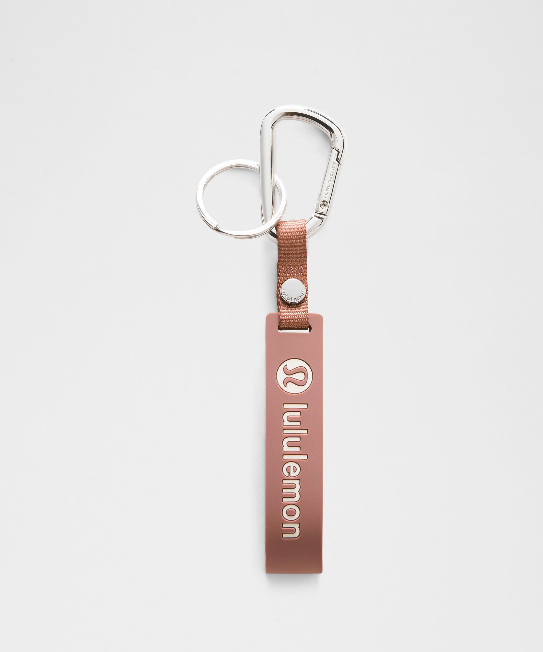 Lululemon - Silicone Keychain - Pink/spiced Chai/light Ivory
