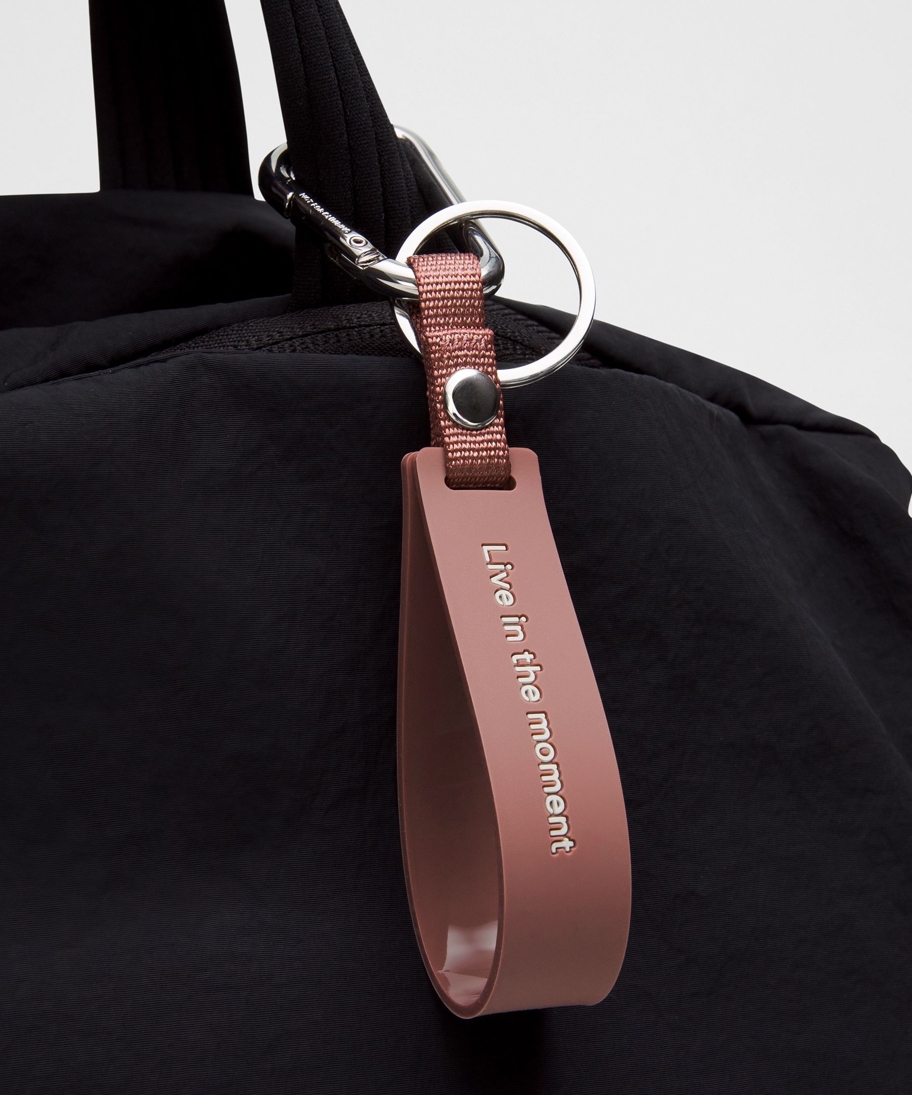 Lululemon - Silicone Keychain - Pink/spiced Chai/light Ivory