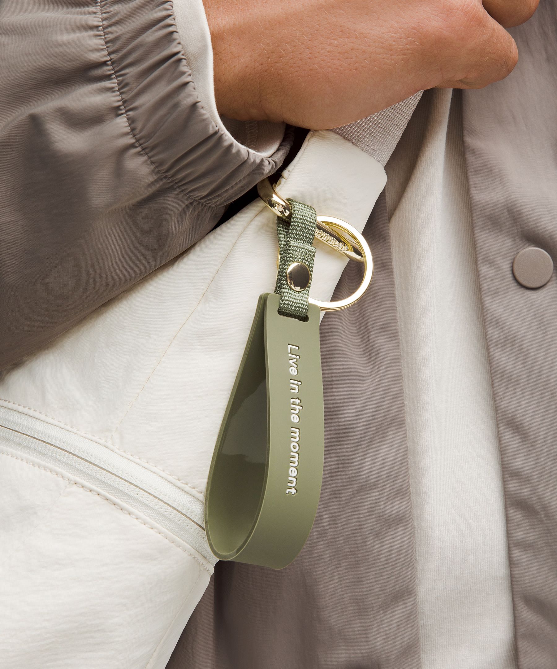 Lululemon Silicone Keychain