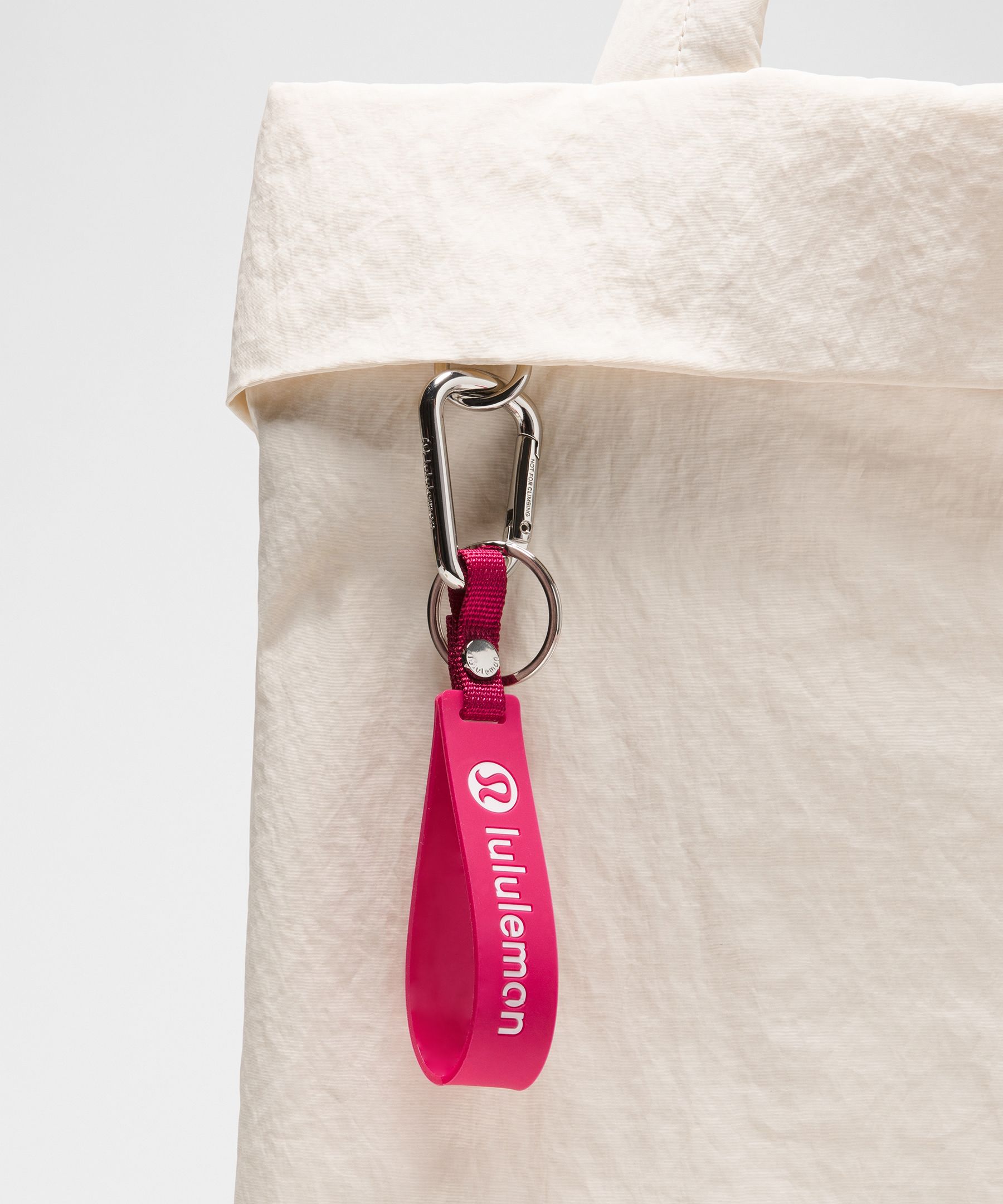 Lululemon Silicone Keychain In Pink