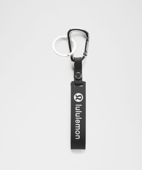 Брелок Lululemon Silicone Keychain, цвет: Чёрный