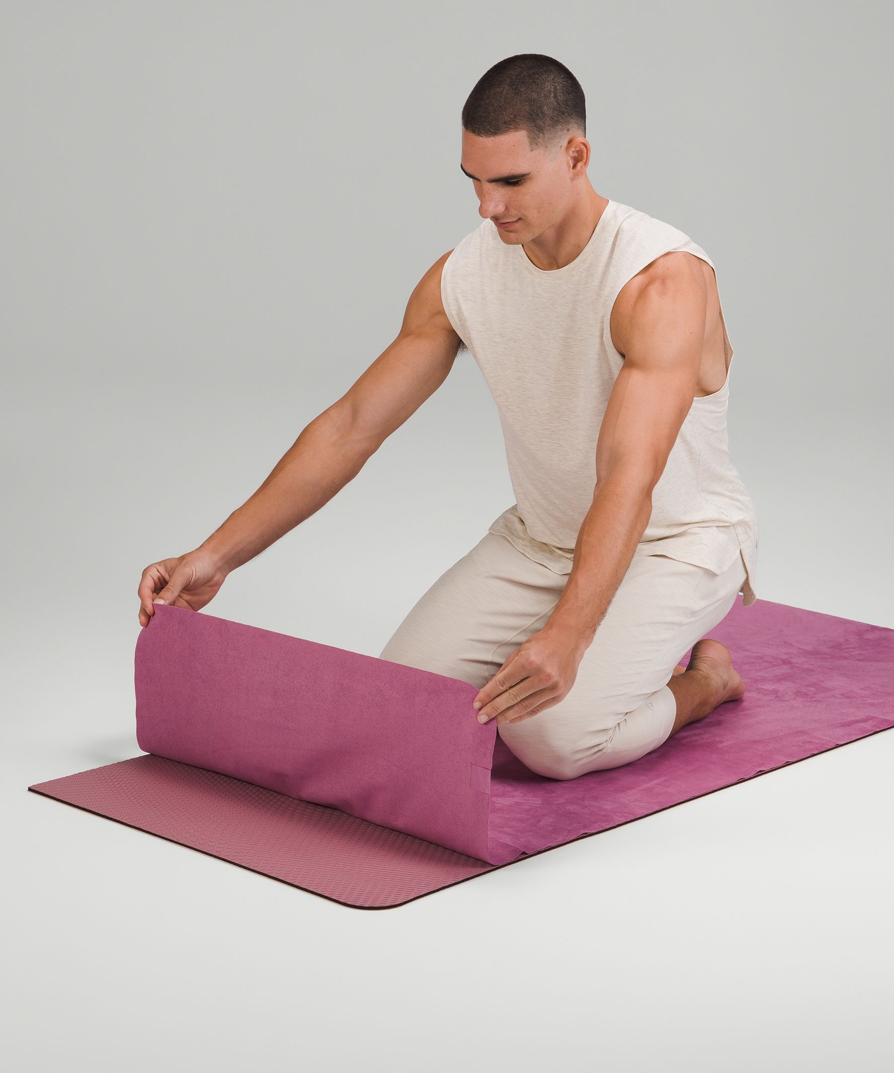 LULOSK Yoga Towel, Hot Yoga Mat Towel - Sweat Absorbing Non-Slip