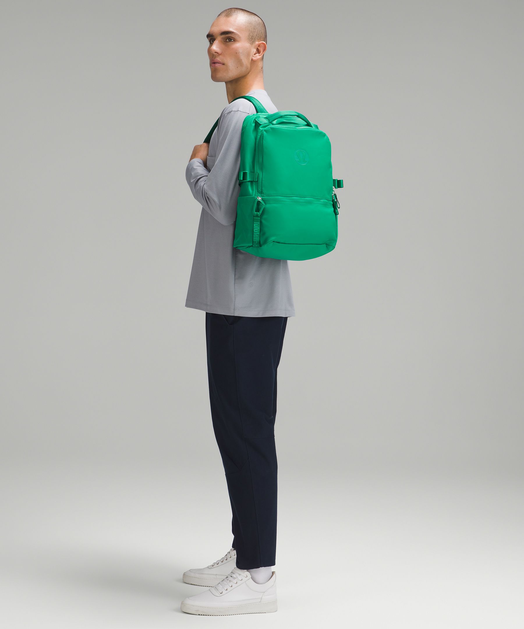 Green hotsell lululemon backpack