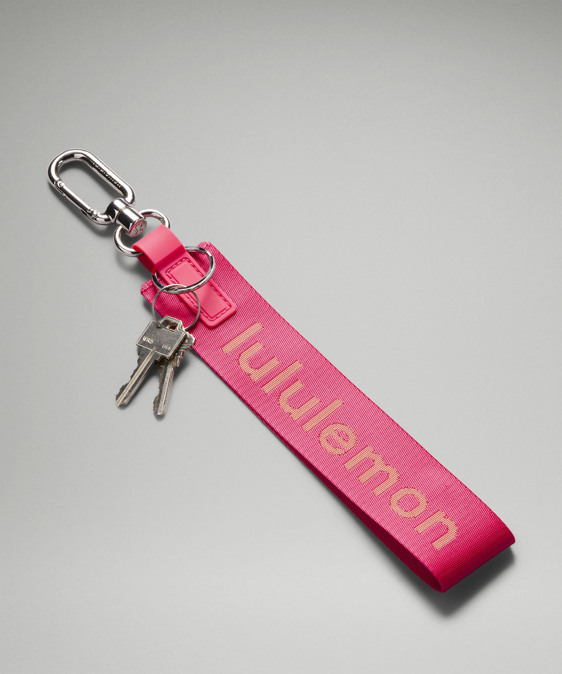 hot pink off white keychain