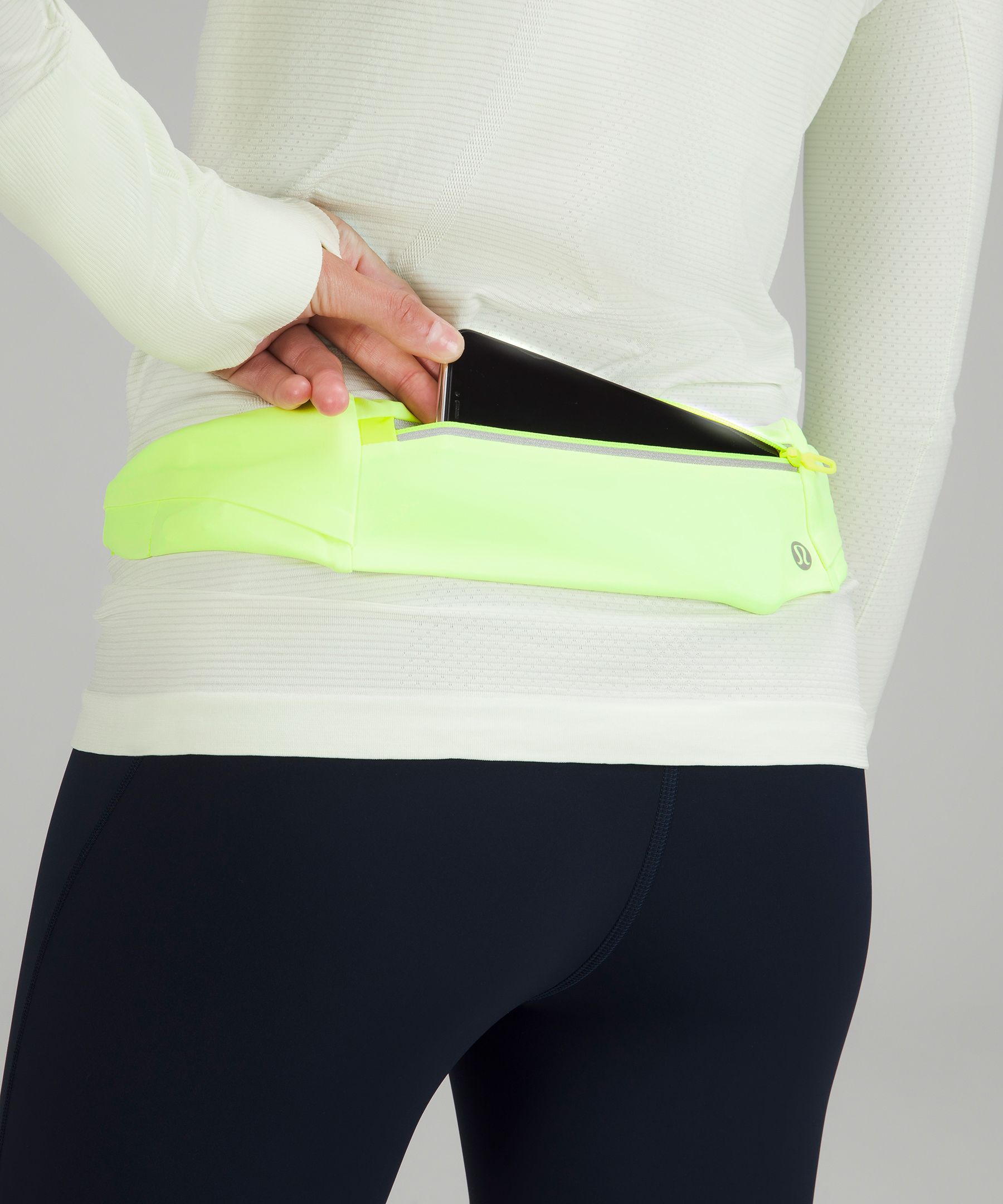 BNWOT Lululemon Multi Pocket Belt Bag Waist Bag - Neon Yellow