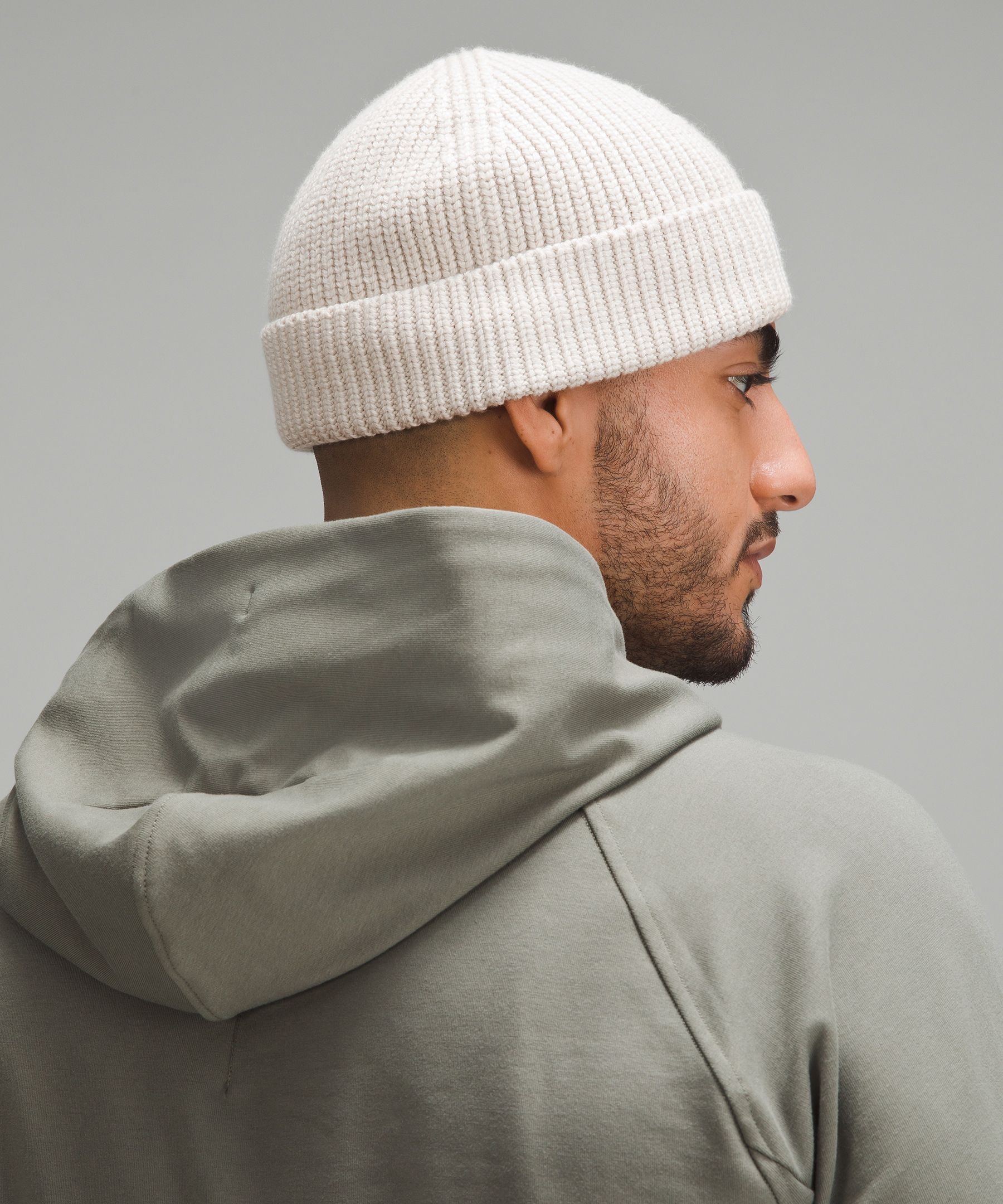 Close-Fit Wool-Blend Ribbed Knit Beanie