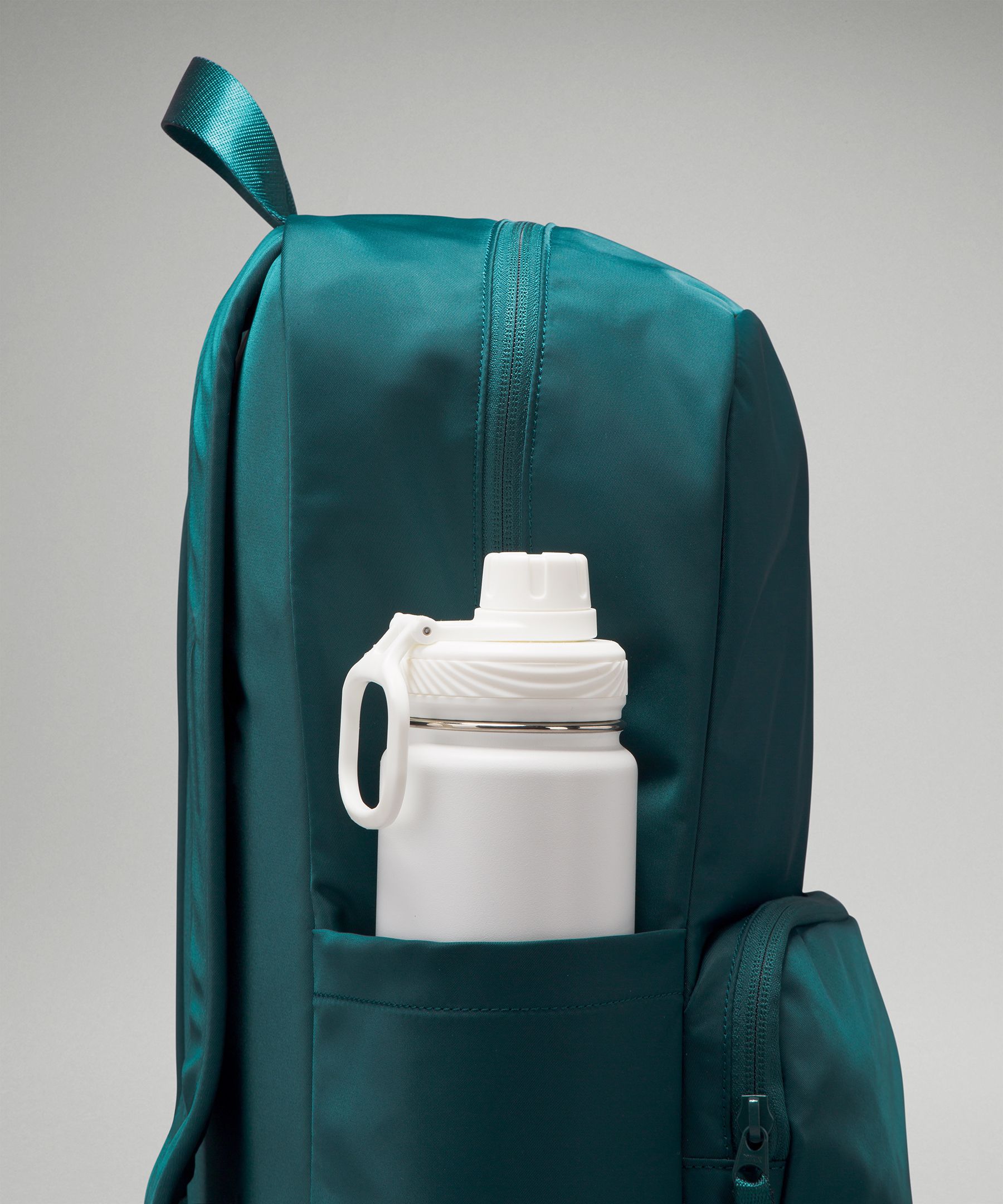 Teal and 2024 grey backpack