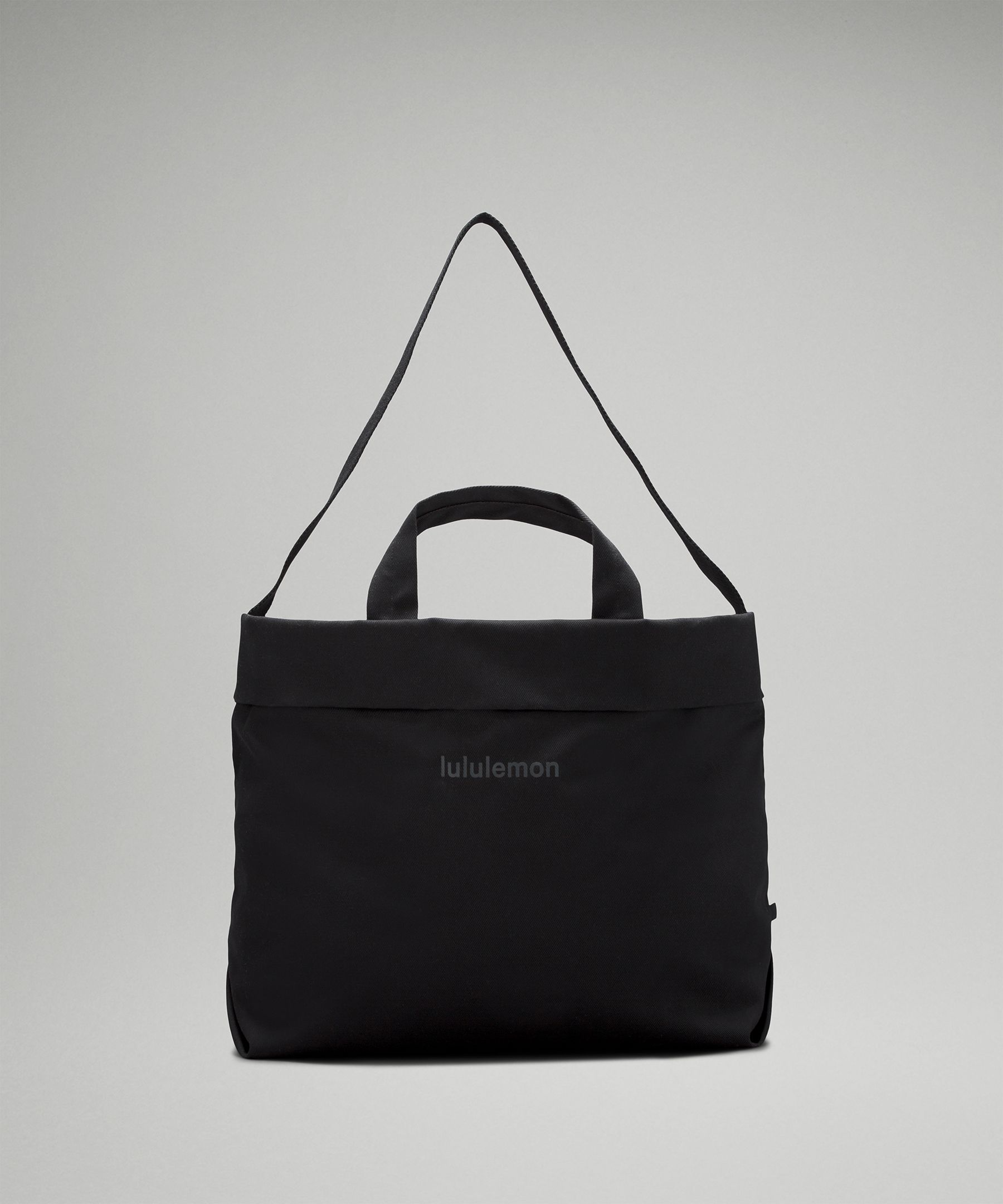 Black canvas outlet shoulder bag