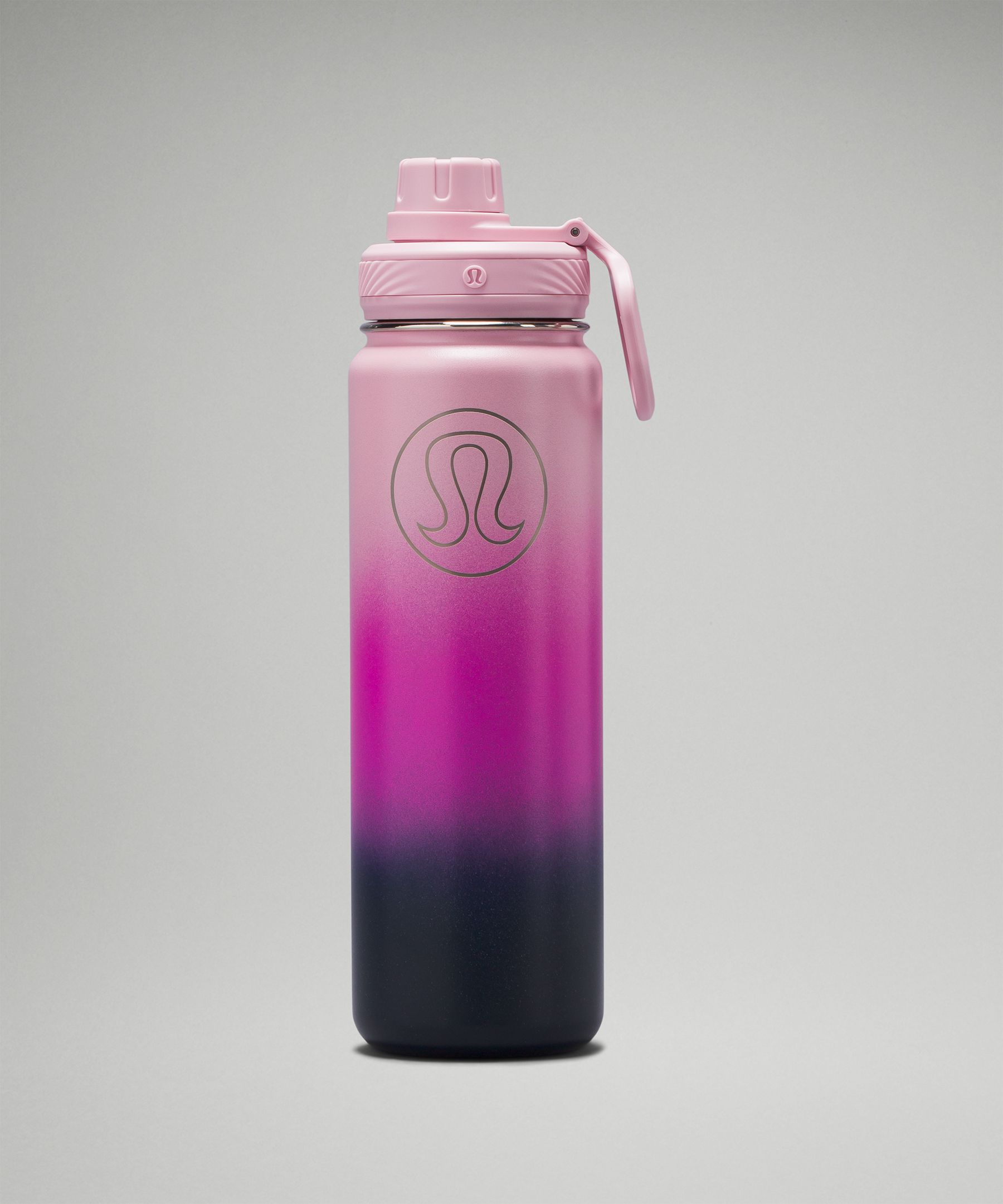 Lululemon Back To Life Steel Insulated Sport Water Bottle 24oz Pink Mist