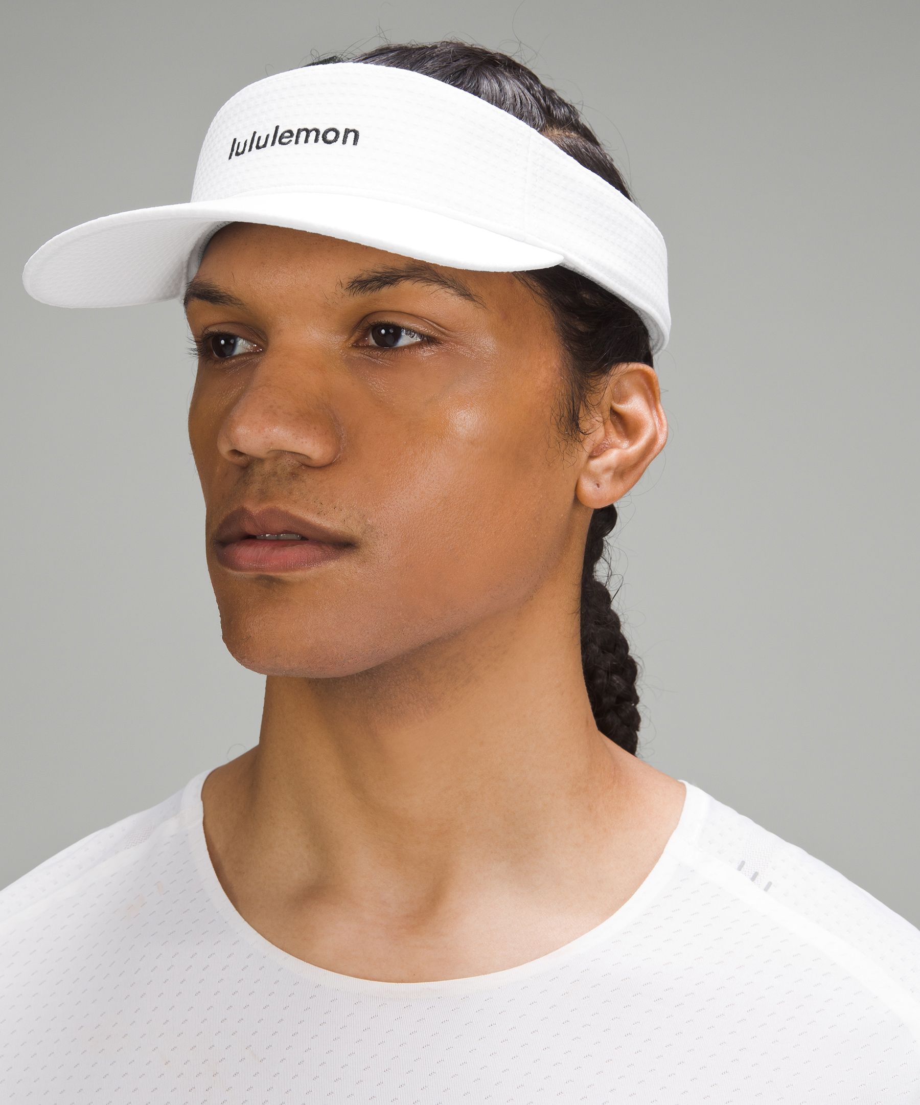 Shop Lululemon Removable Sweatband All-sport Visor Wordmark