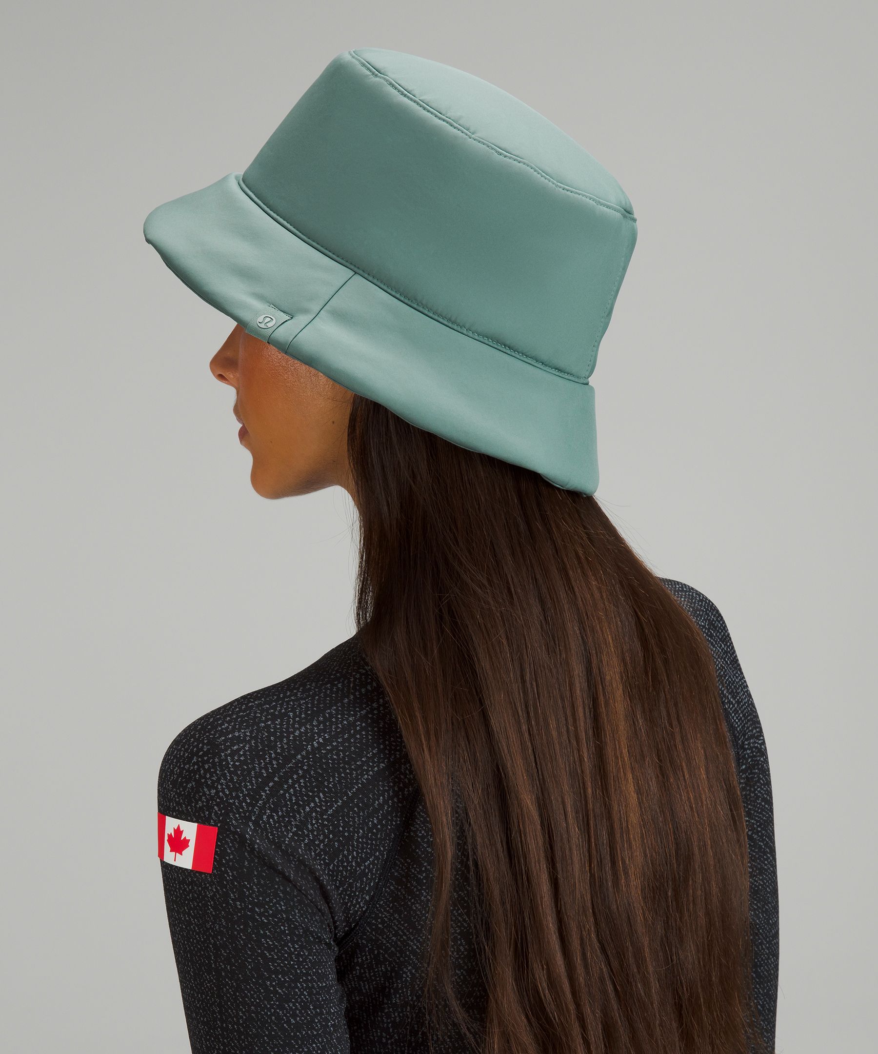 Lululemon Both Ways Bucket Hat (Black/Variegated Mesh Camo Max Dark Olive,  Size L/XL) at  Women's Clothing store