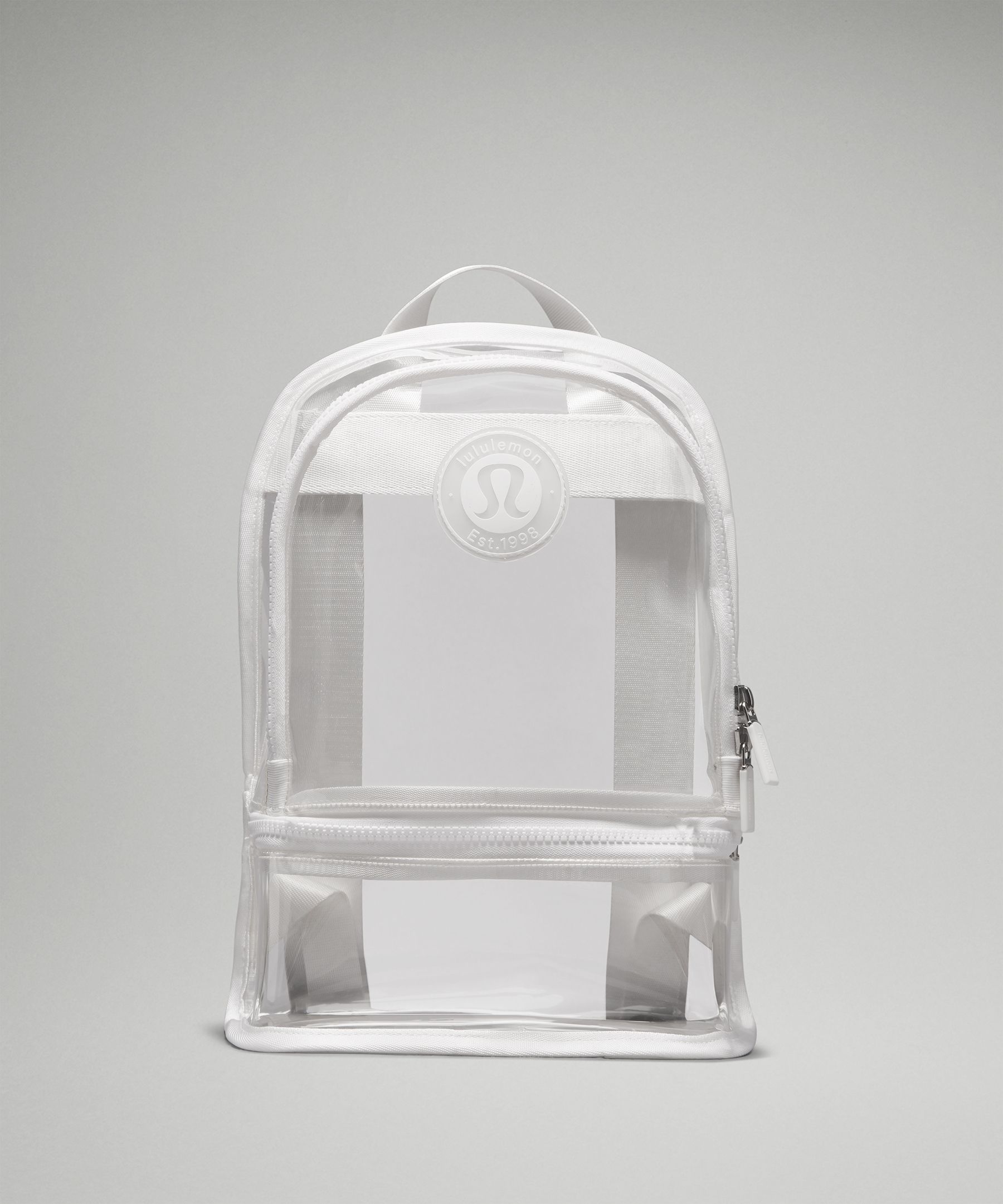 small clear plastic backpack