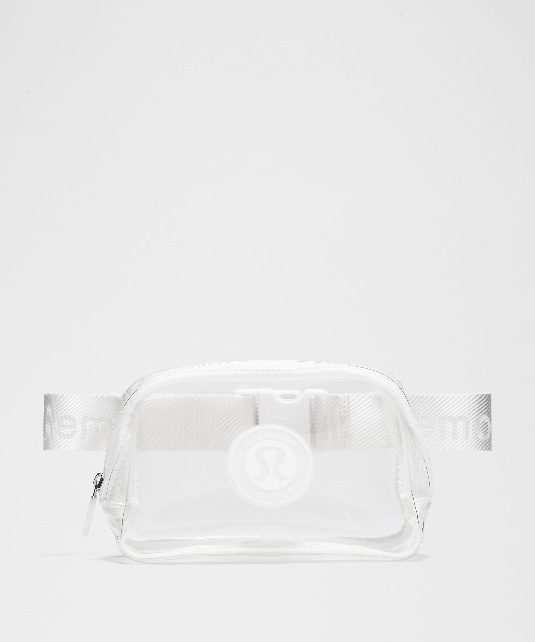 Clear white bag best sale