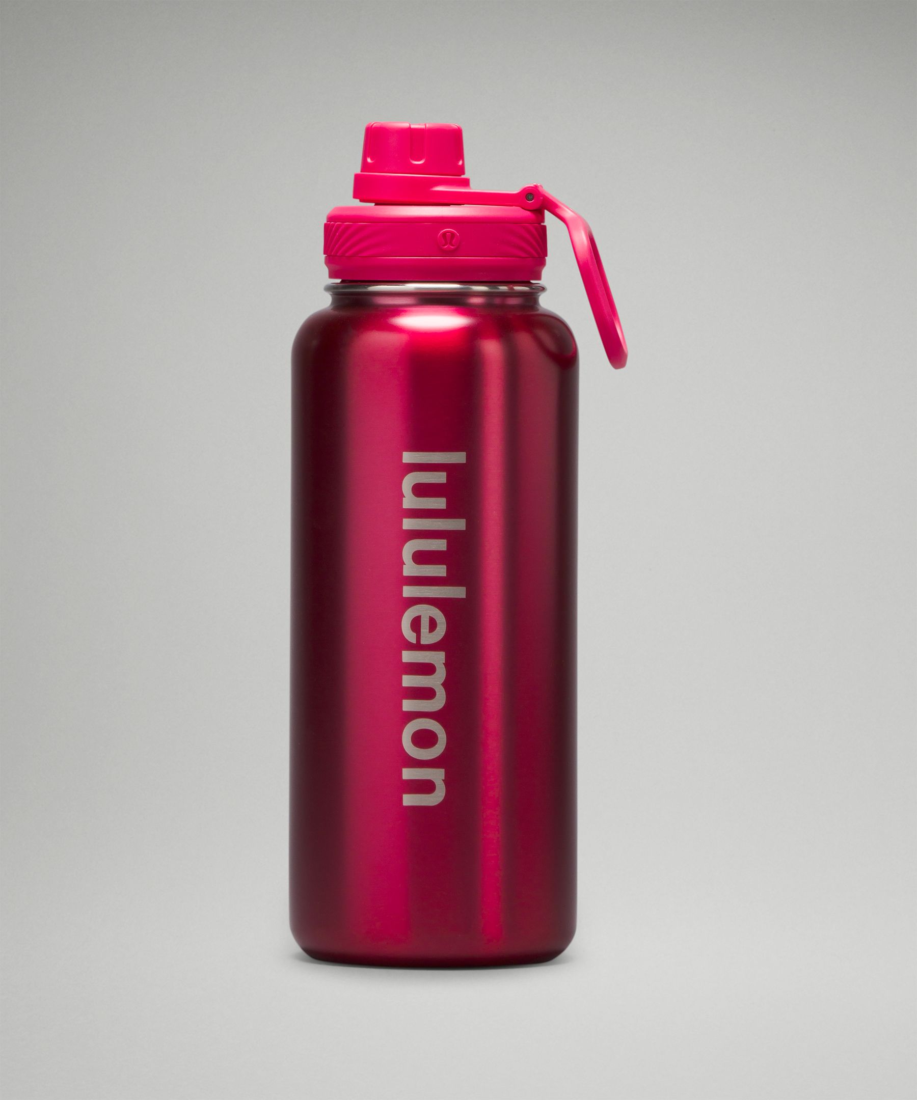 Lululemon 24oz Black Back To Life Sport Water Bottle Stainless Steel