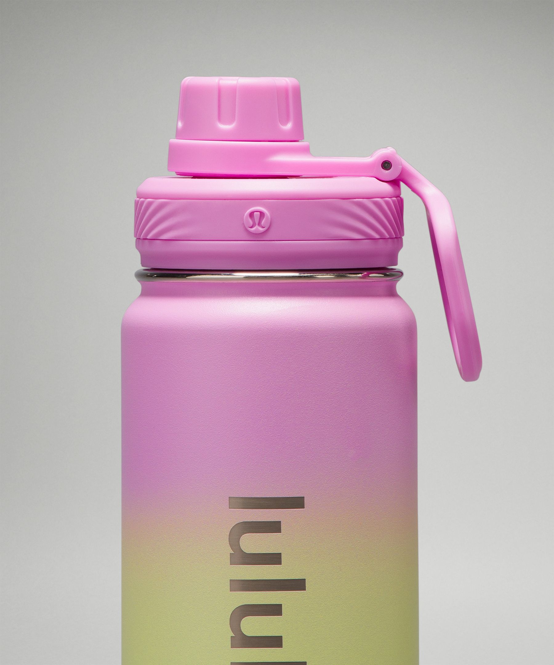 Lululemon 24oz Pink Mist Back To Life Sport Water Bottle Stainless Steel