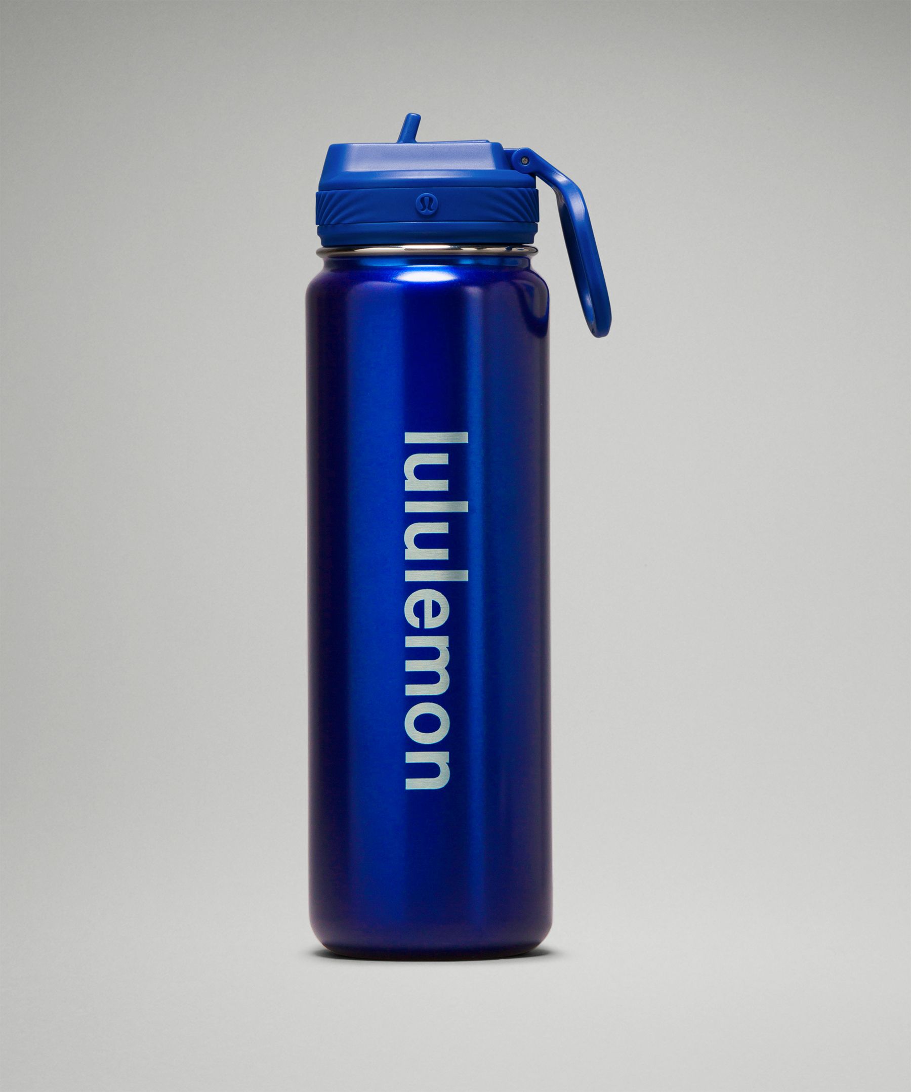 Lululemon Back To Life Sport Bottle 24oz Straw Lid In Blue