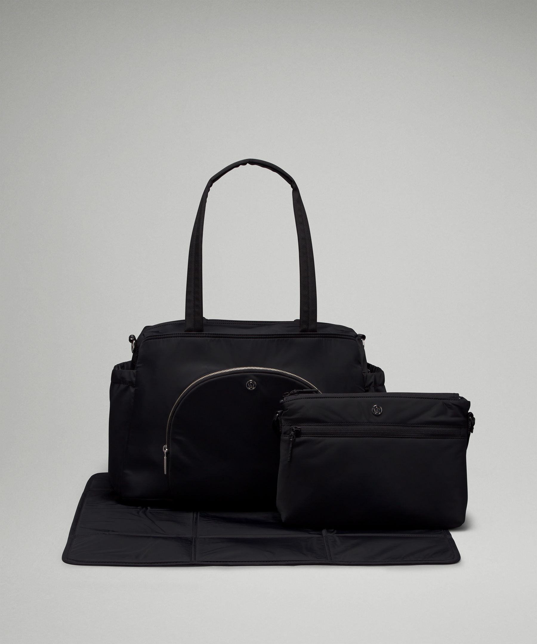 Lululemon Black All Over Reusable Small Tote Bag