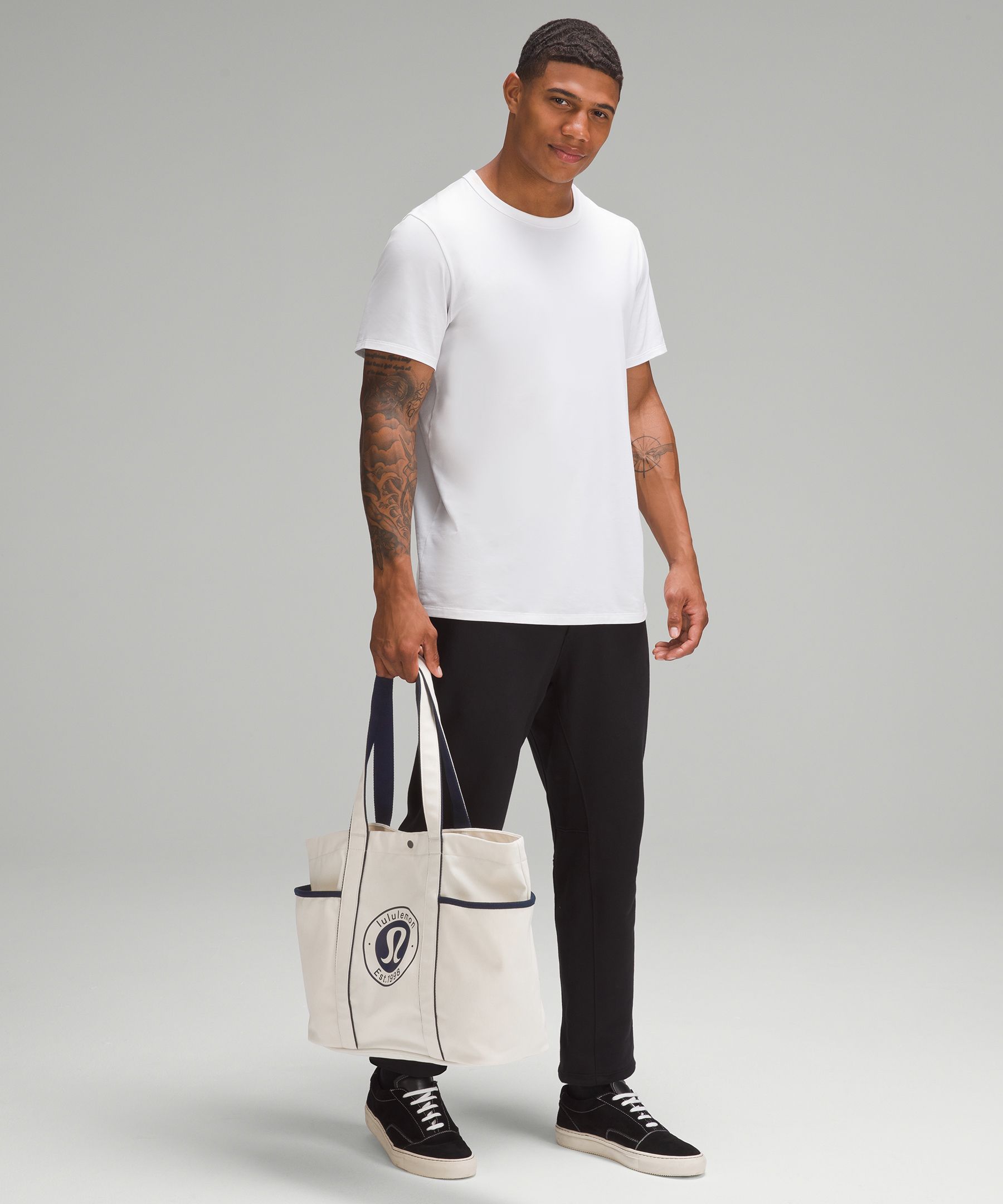 Shop Lululemon Daily Multi-pocket Canvas Tote Bag 20l