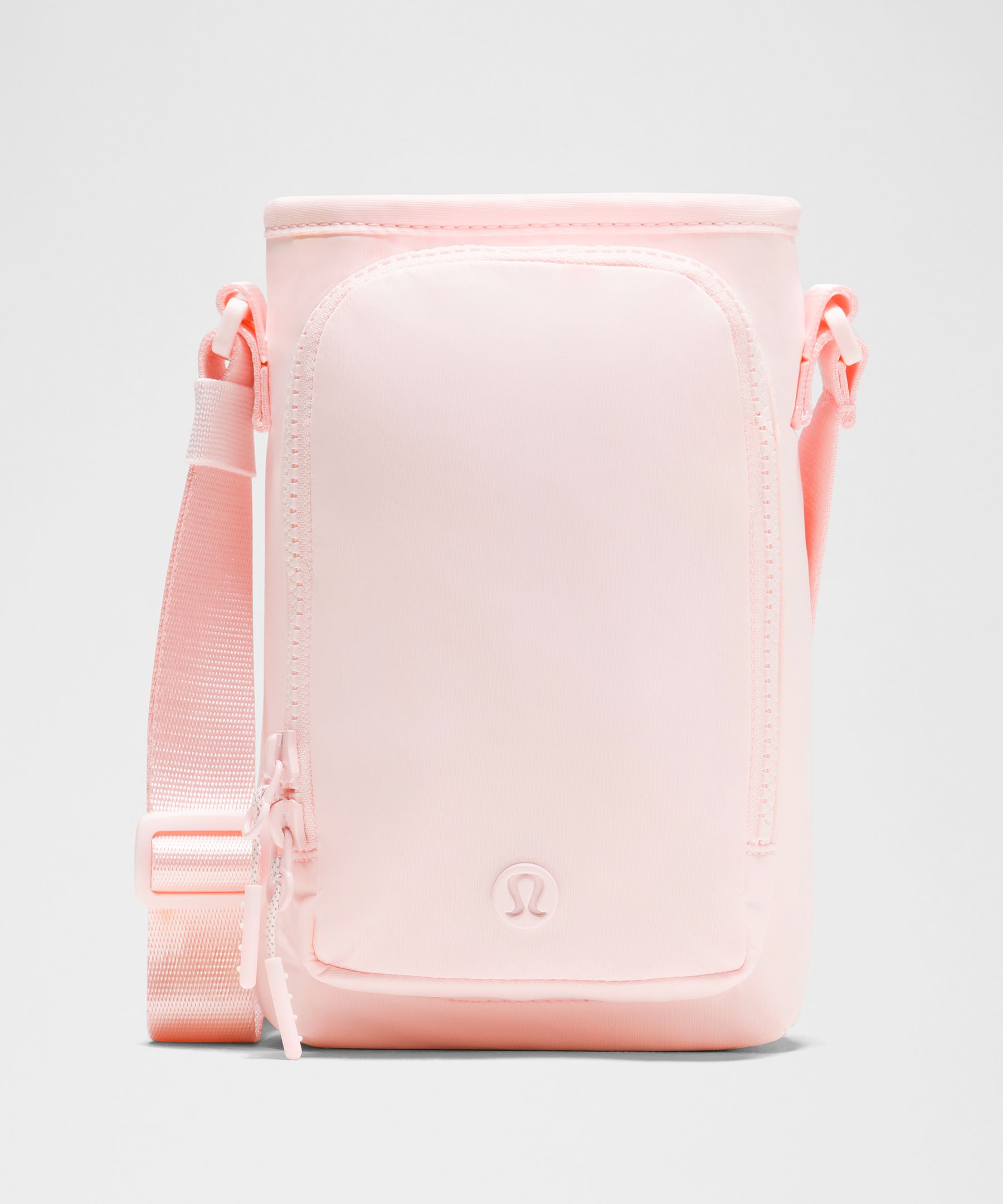 Water Bottle Crossbody with Front Pocket 2L - Pink