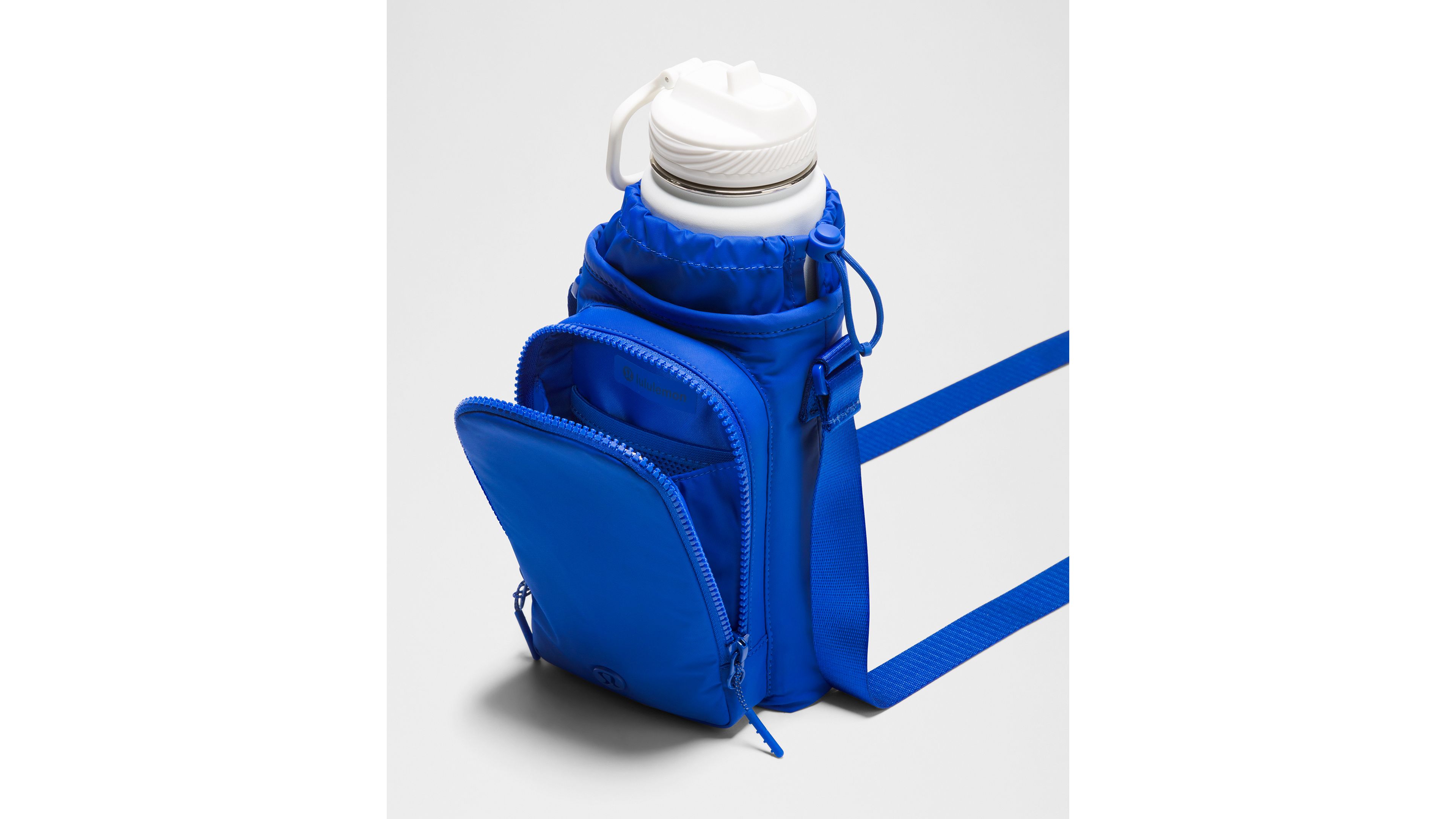 Water Bottle Crossbody with Front Pocket 2L